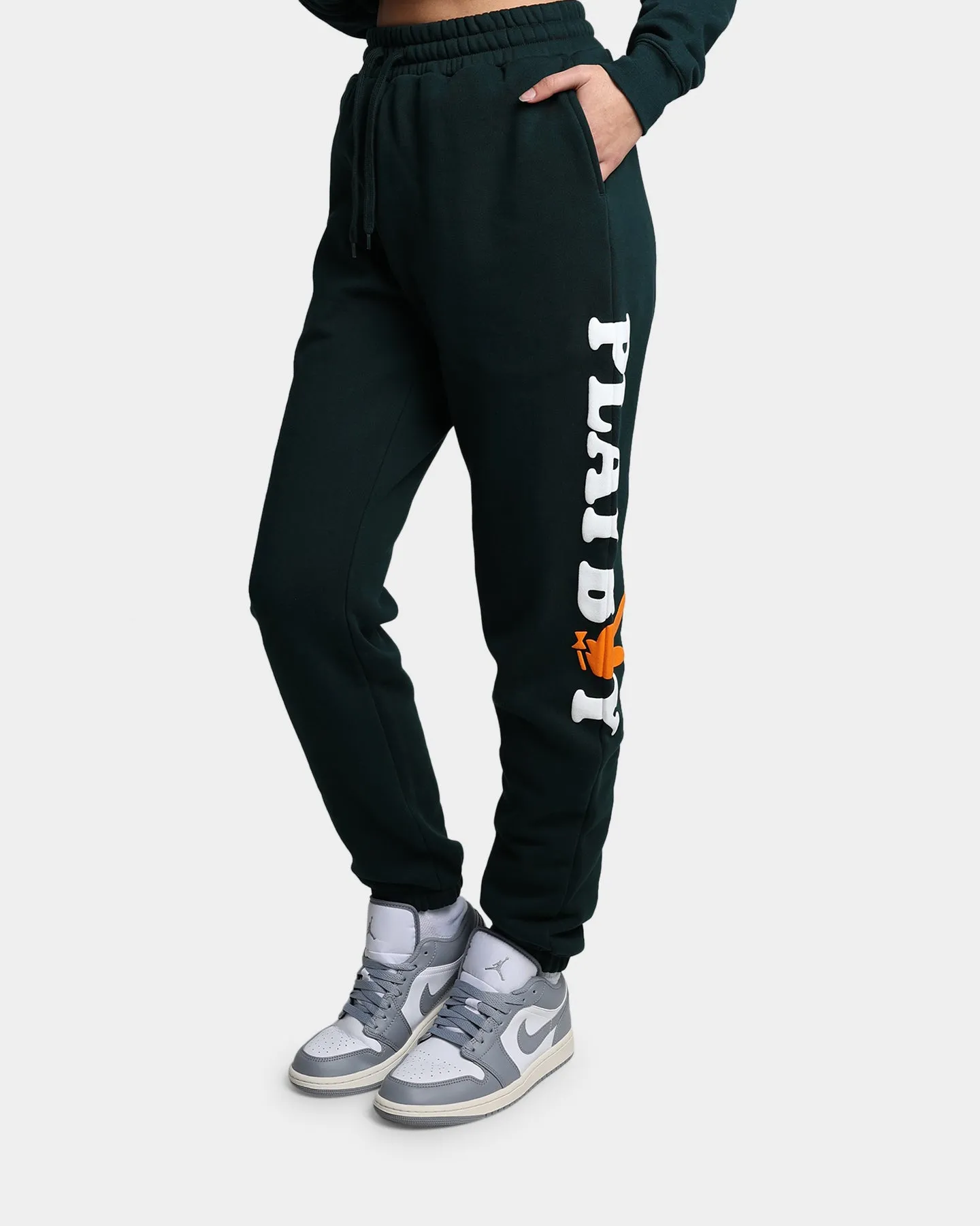 Playboy By Culture Kings Wordmark Track Pants Pine Green sold by Culture Kings product image thumbnail 4