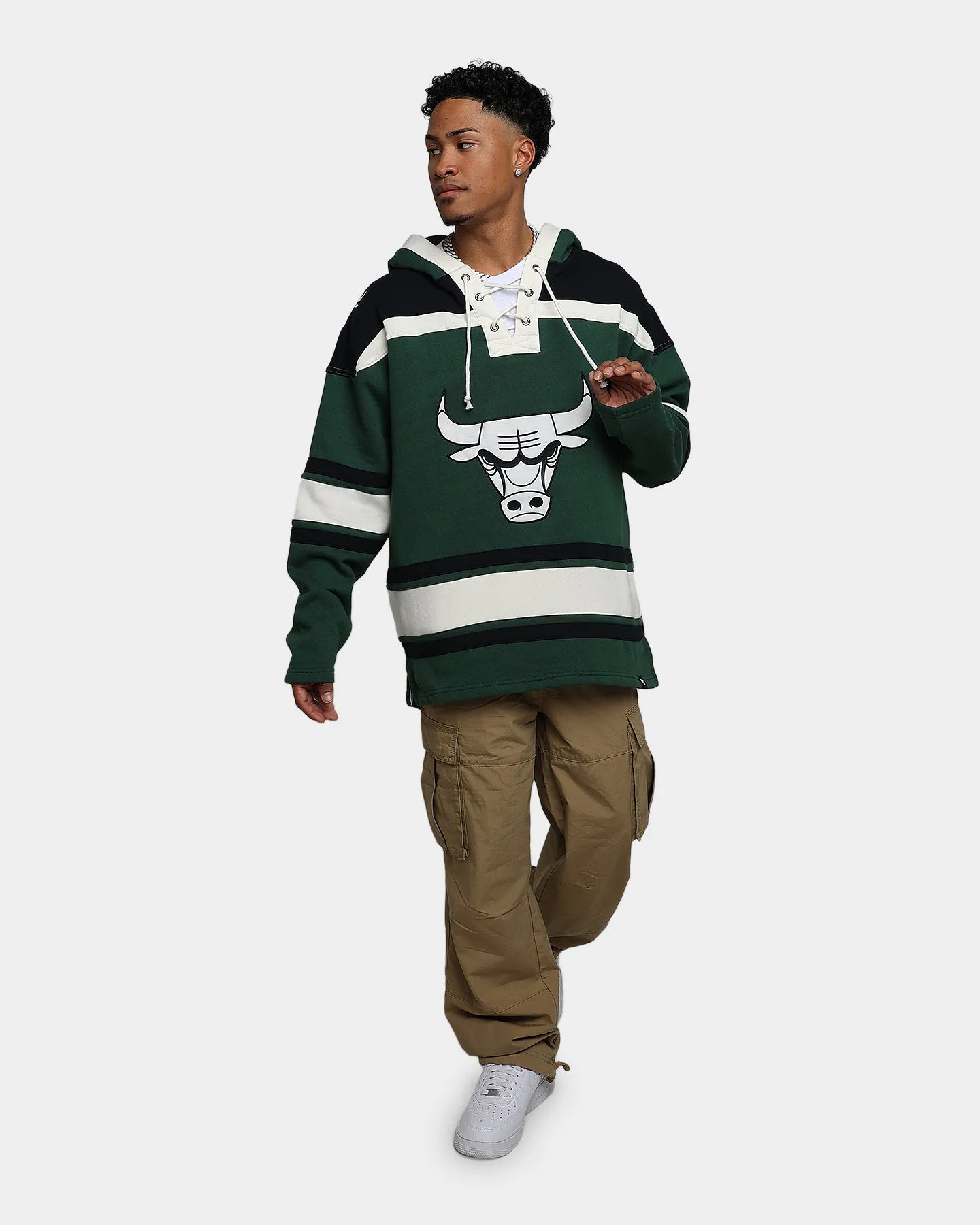 47 Brand Chicago Bulls Superior Lacer Hoodie Dark Green sold by Culture Kings product image thumbnail 2