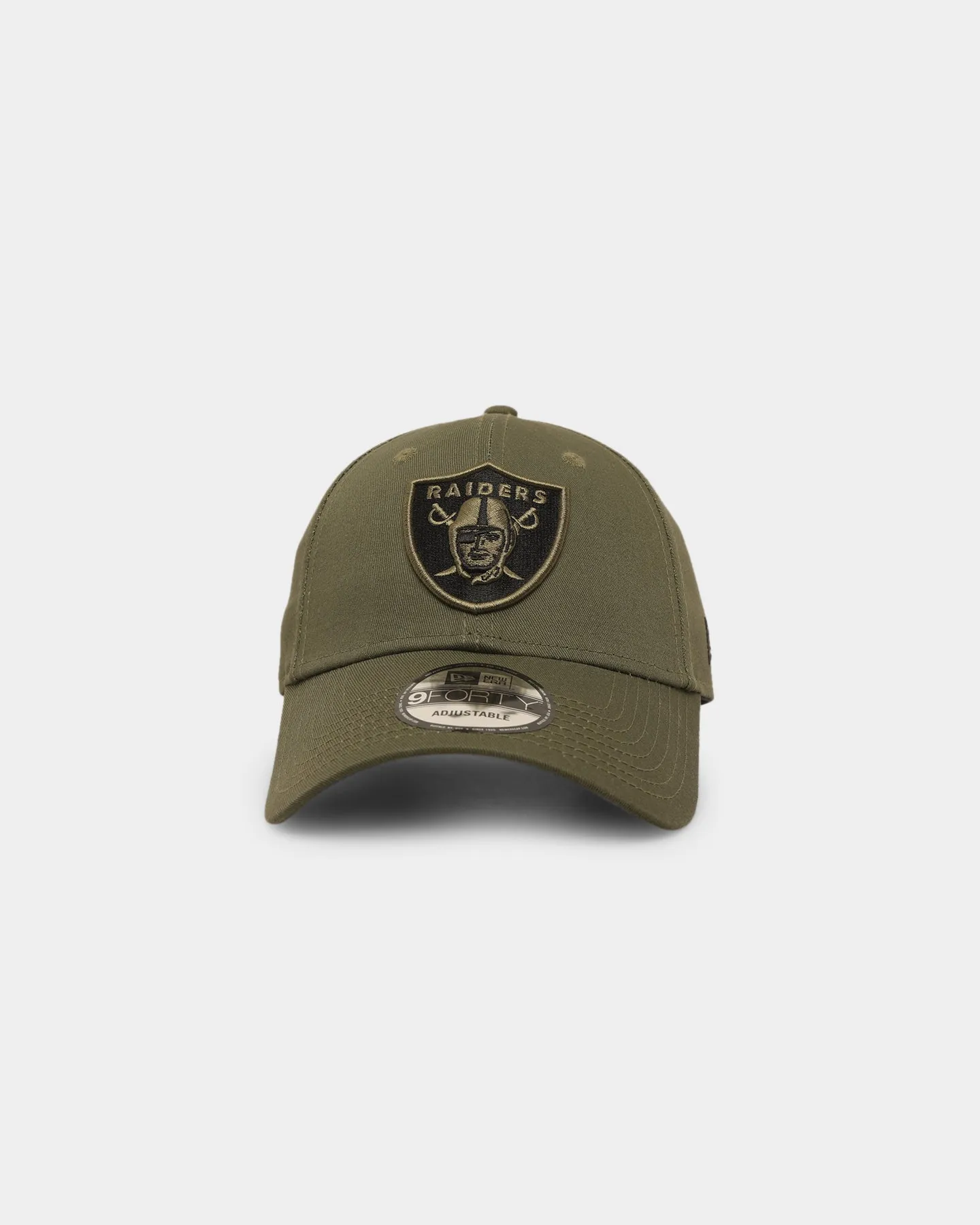 New Era Las Vegas Raiders Core 9FORTY Casual Strapback Olive/Black sold by Culture Kings