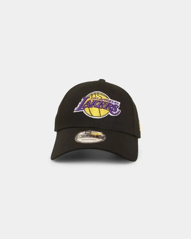 New Era Los Angeles Lakers Core 9FORTY Casual Strapback Black/Original Team Colours sold by Culture Kings