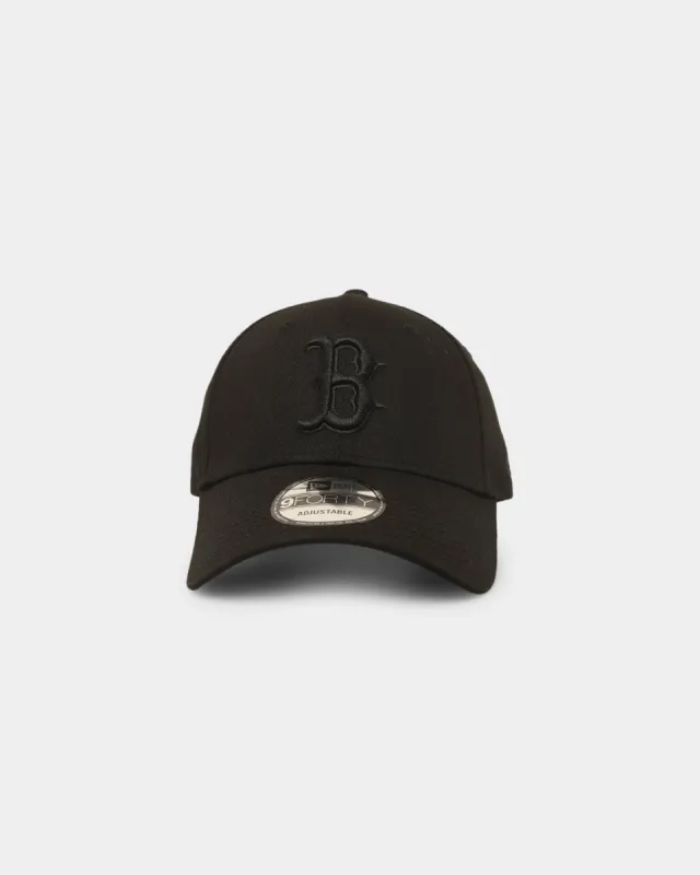 New Era Boston Red Sox 'Black On Black' 9FORTY Casual Strapback Black/Black sold by Culture Kings