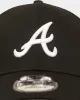 New Era Atlanta Braves Core 9FORTY Casual Strapback Black/White sold by Culture Kings