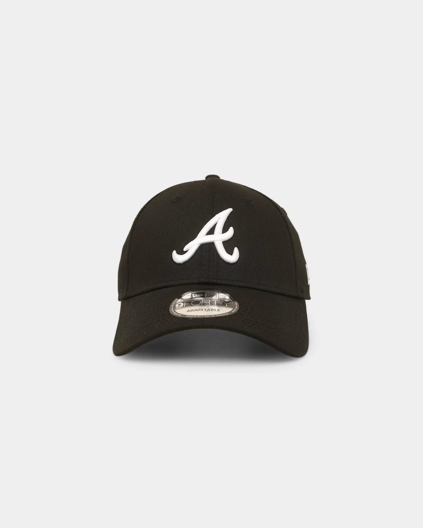 New Era Atlanta Braves Core 9FORTY Casual Strapback Black/White sold by Culture Kings