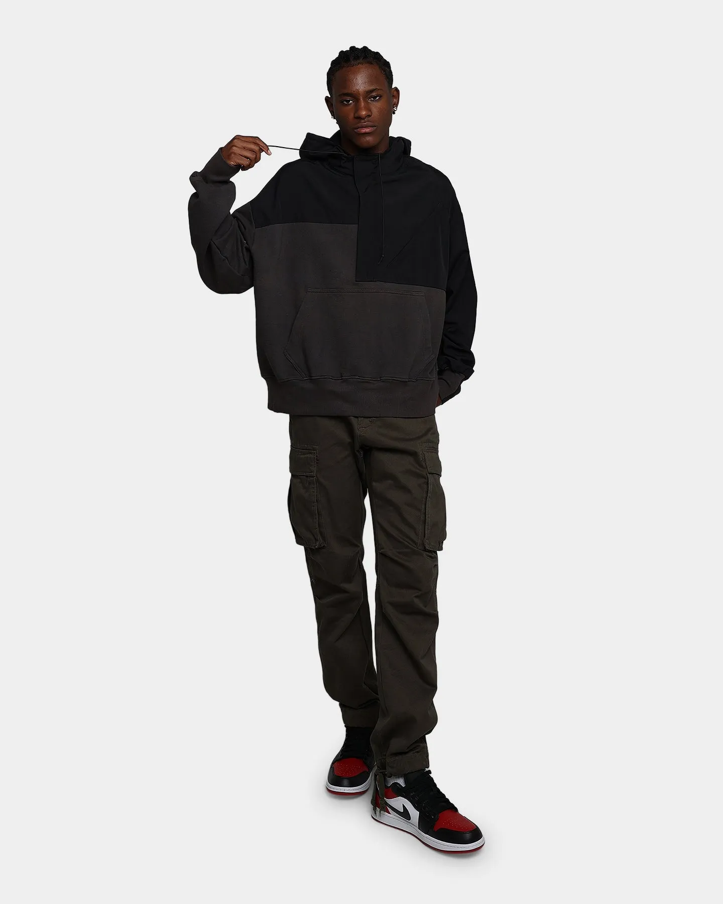 MNML Hooded Parka Qtr Zip Jacket Black sold by Culture Kings product image thumbnail 2