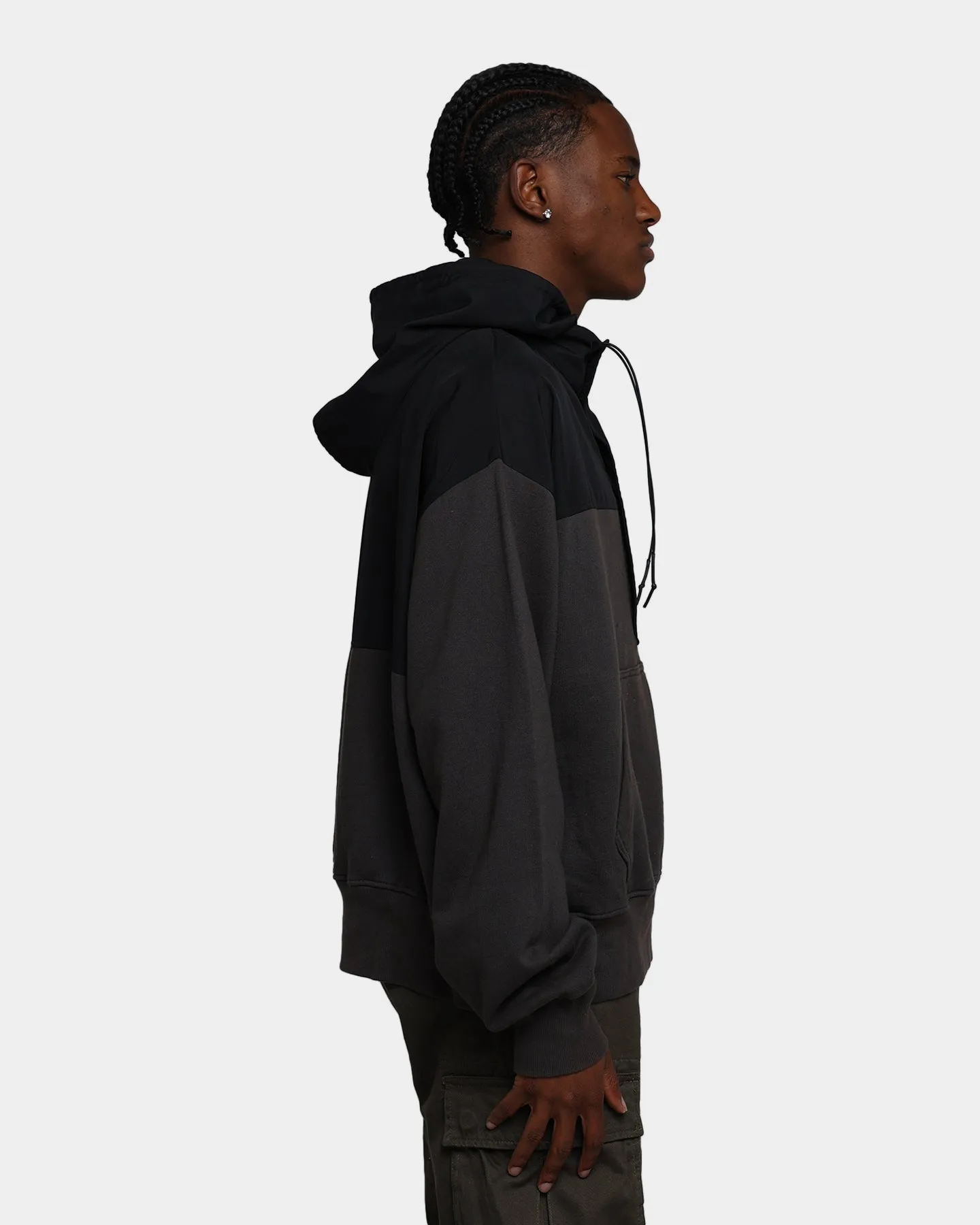 MNML Hooded Parka Qtr Zip Jacket Black sold by Culture Kings product image thumbnail 5