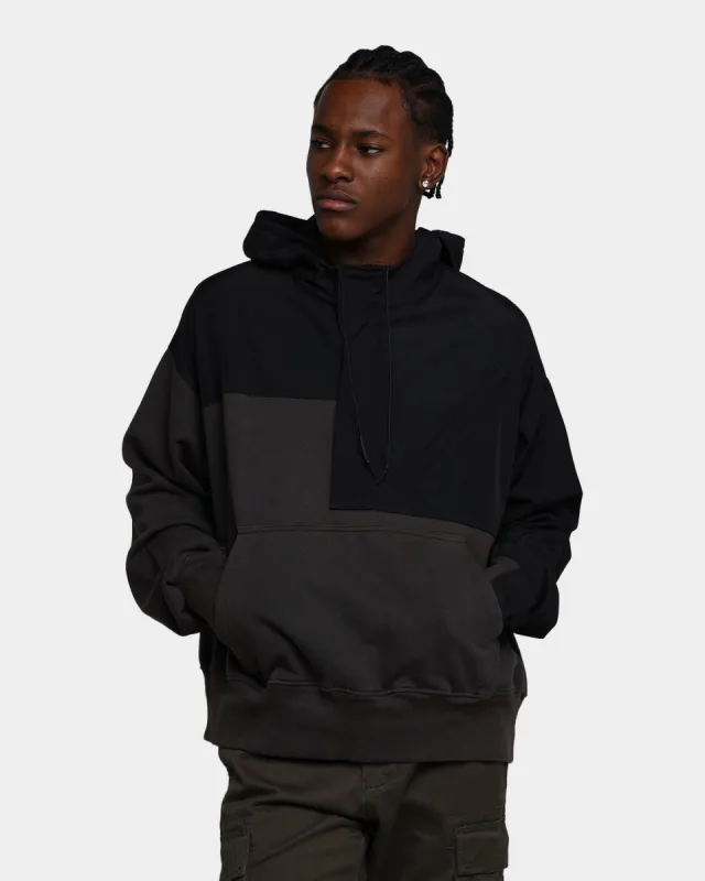 MNML Hooded Parka Qtr Zip Jacket Black sold by Culture Kings