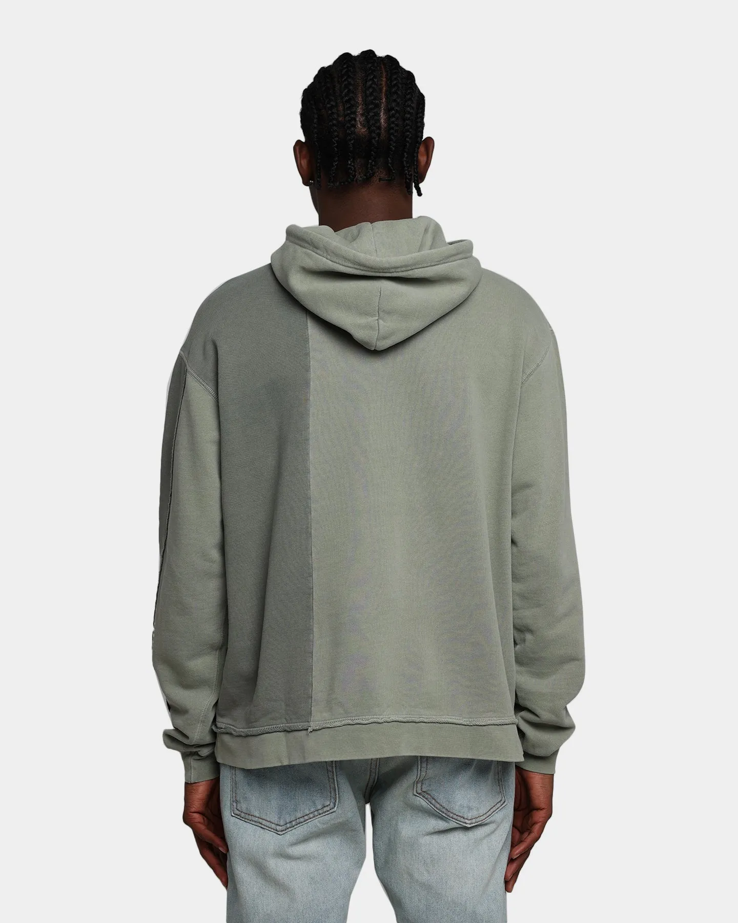 MNML Panelled Vintage Hoodie Olive sold by Culture Kings product image thumbnail 4