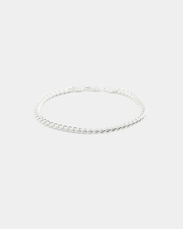 House Of Auric 5mm Cuban Link Bracelet Sterling Silver sold by Culture Kings