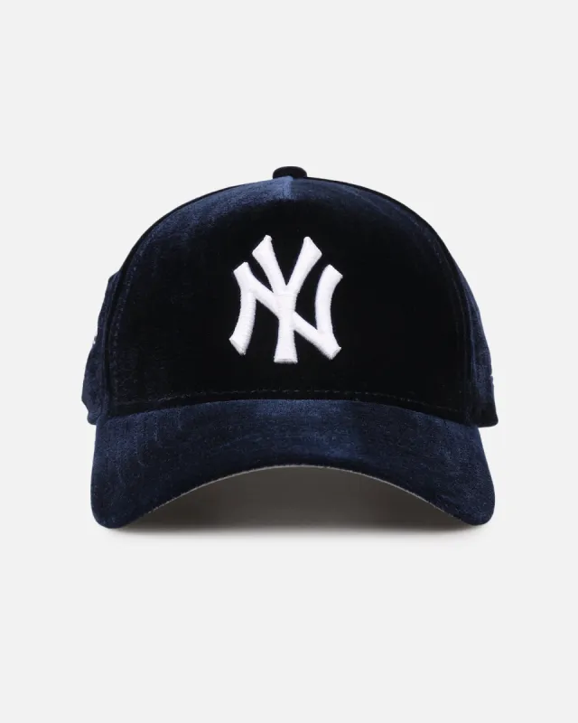 New Era New York Yankees 'Velvet Official Team Color' 9FORTY A-Frame Snapback Navy sold by Culture Kings