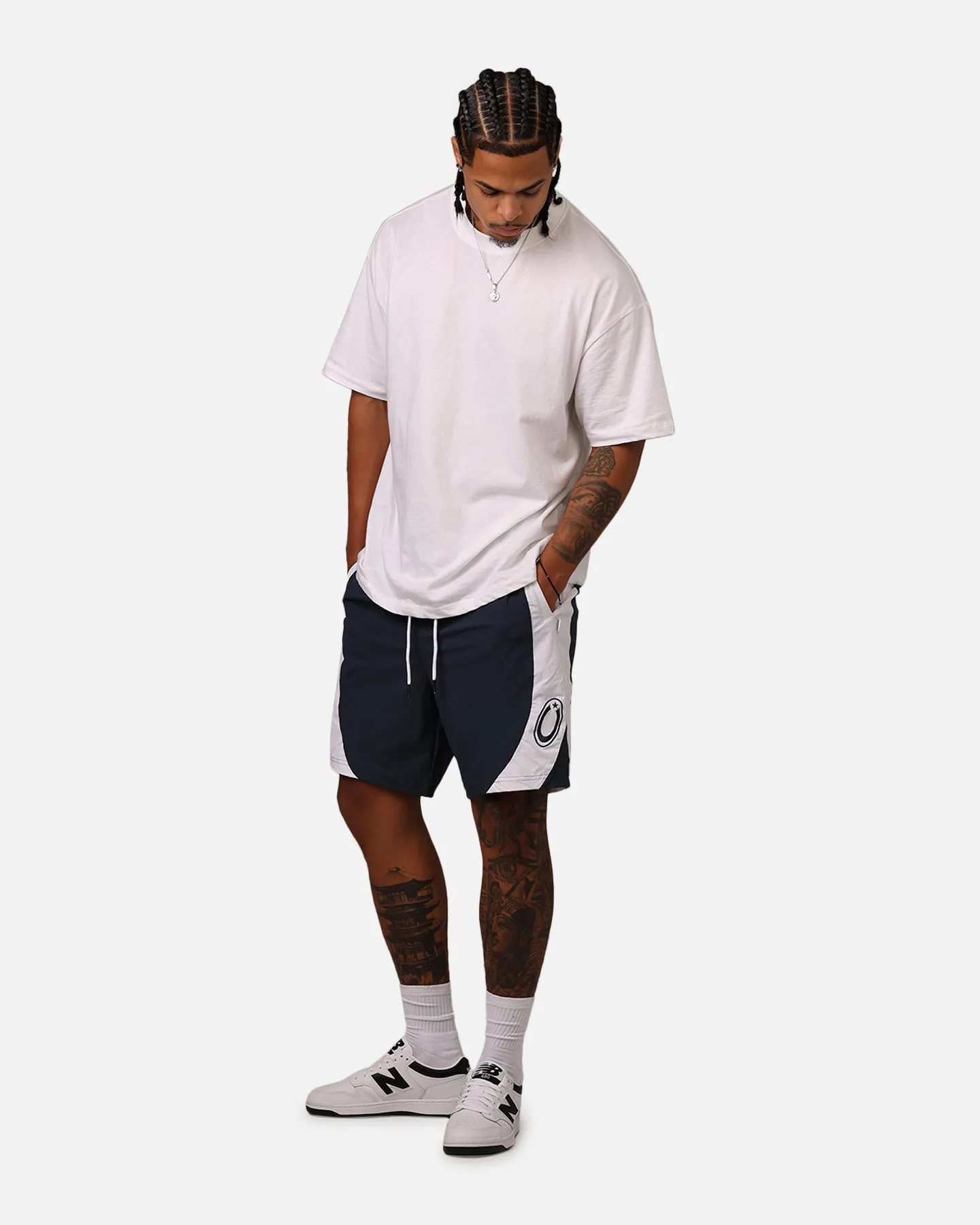 Carre C-Star Warm Up Shorts Navy/White sold by Culture Kings product image thumbnail 2