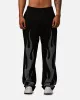MNML Ultra Baggy Flame Crystal Pants Black sold by Culture Kings