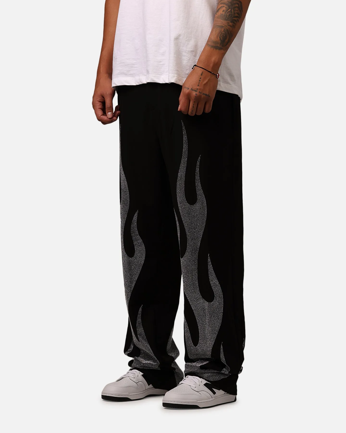 MNML Ultra Baggy Flame Crystal Pants Black sold by Culture Kings product image thumbnail 3