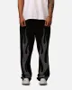 MNML Ultra Baggy Flame Crystal Pants Black sold by Culture Kings