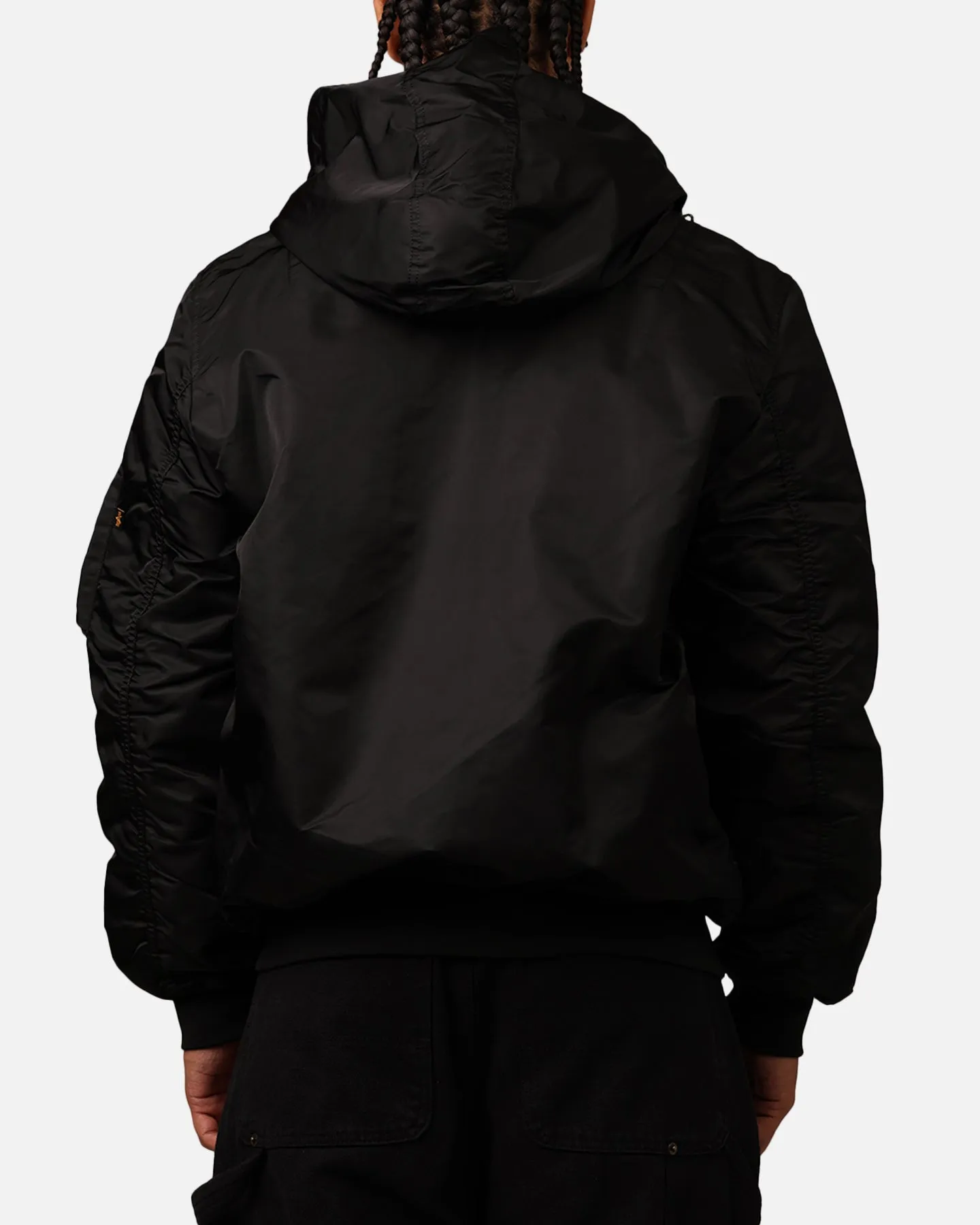 New Era Los Angeles Dodgers Alpha Industries L-2B Hooded Bomber Jacket Black sold by Culture Kings product image thumbnail 2