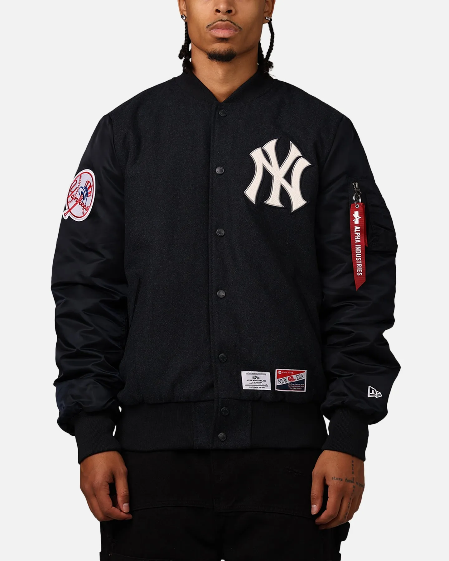 New Era New York Yankees Alpha Industries MA-1 Wool Varsity Jacket Navy sold by Culture Kings product image thumbnail 2