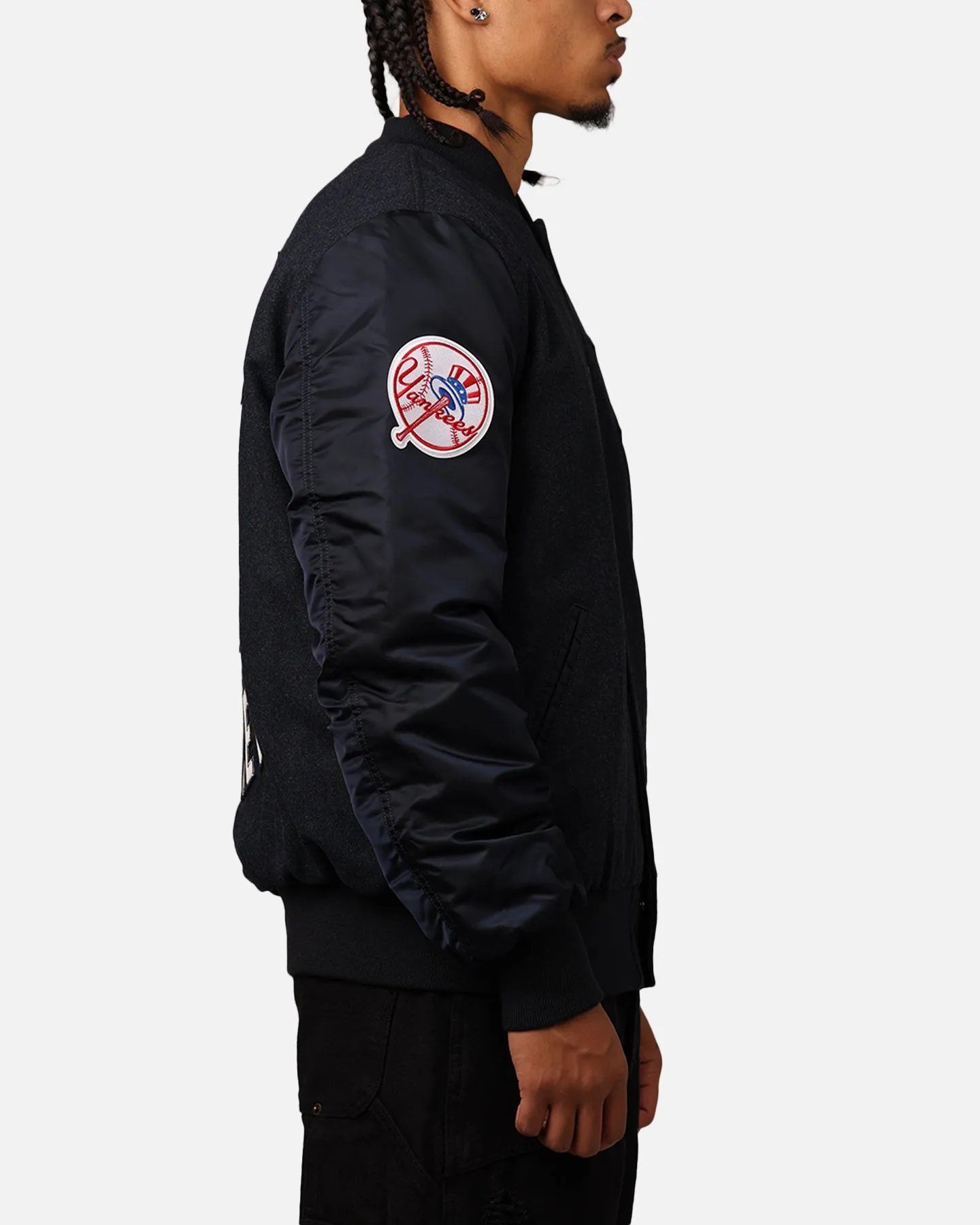New Era New York Yankees Alpha Industries MA-1 Wool Varsity Jacket Navy sold by Culture Kings product image thumbnail 4