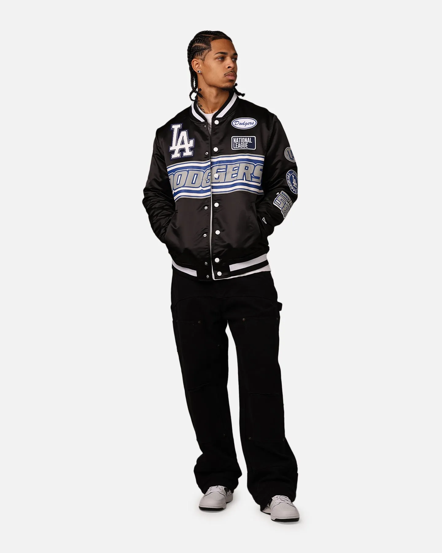 New Era Los Angeles Dodgers 2024 Rally Drive Jacket Black/White sold by Culture Kings product image thumbnail 3