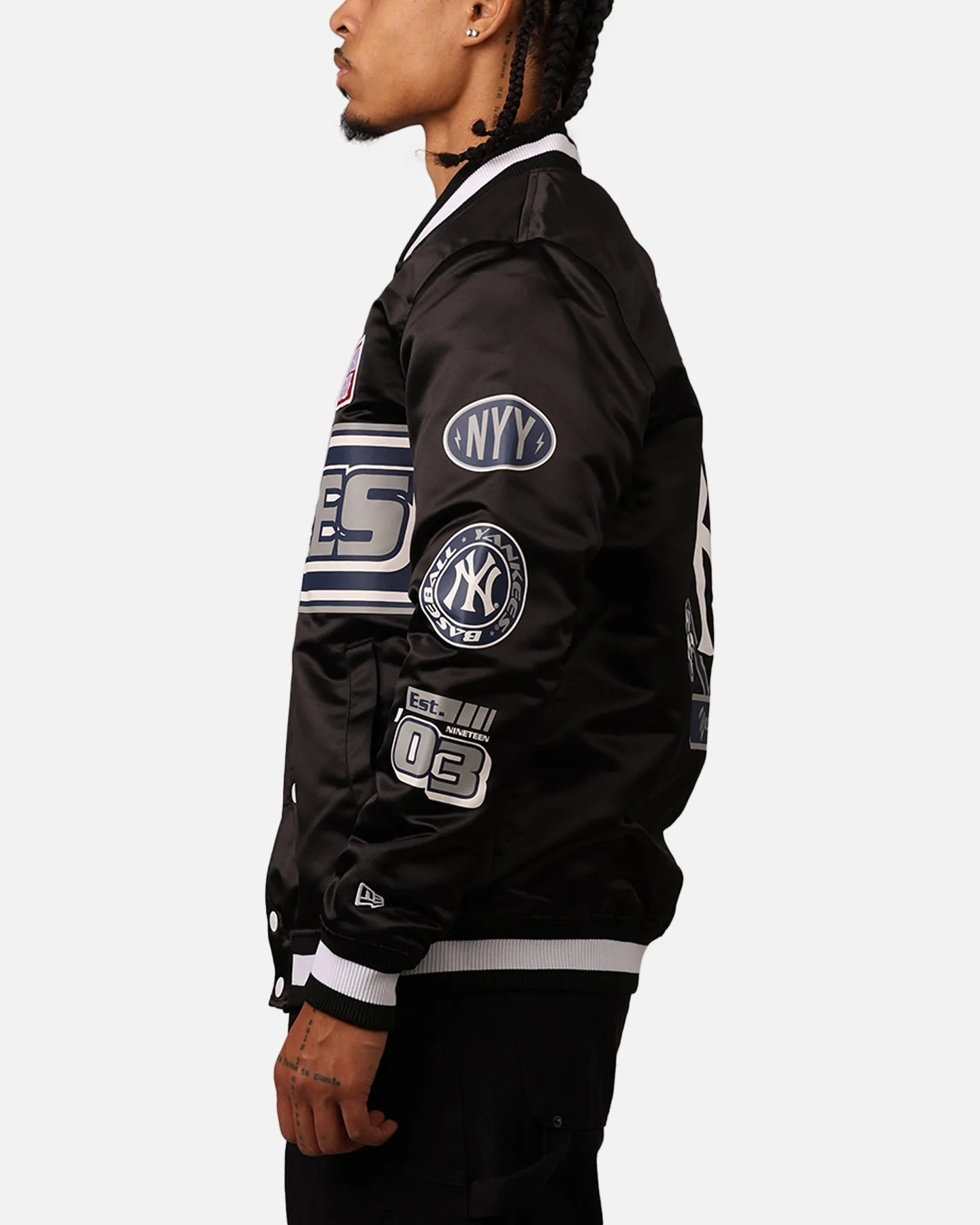 New Era New York Yankees 2024 Rally Drive Jacket Black/White sold by Culture Kings product image thumbnail 5