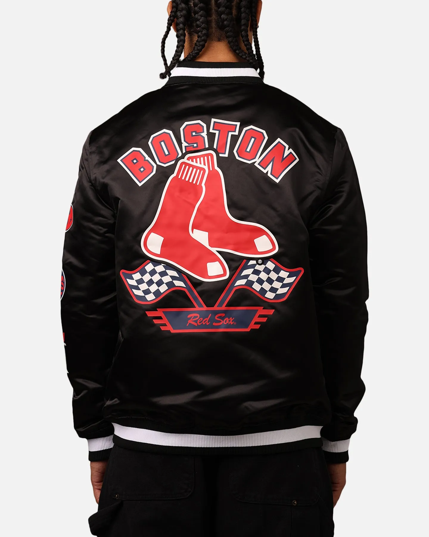New Era Boston Red Sox 2024 Rally Drive Jacket Black/White sold by Culture Kings product image thumbnail 2