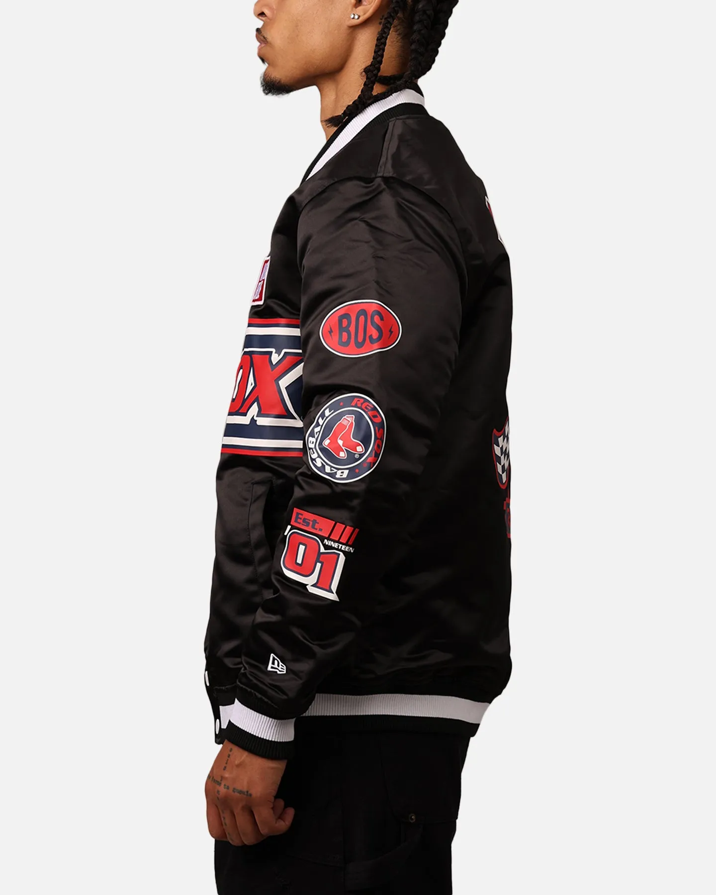 New Era Boston Red Sox 2024 Rally Drive Jacket Black/White sold by Culture Kings product image thumbnail 5