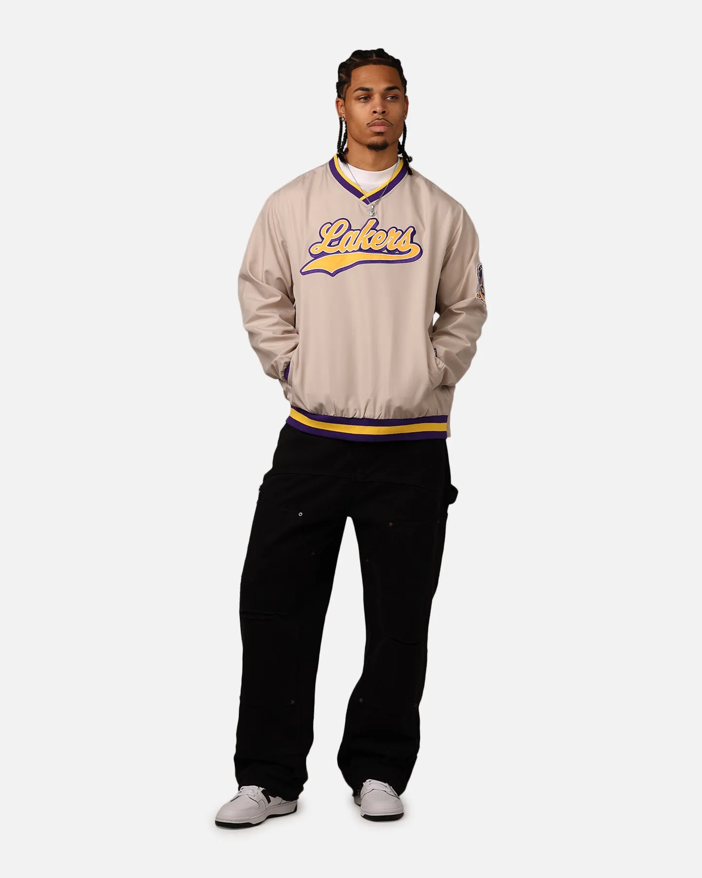 New Era Los Angeles Lakers Sports Classics Pullover Windbreaker Stone/OTC sold by Culture Kings product image thumbnail 3