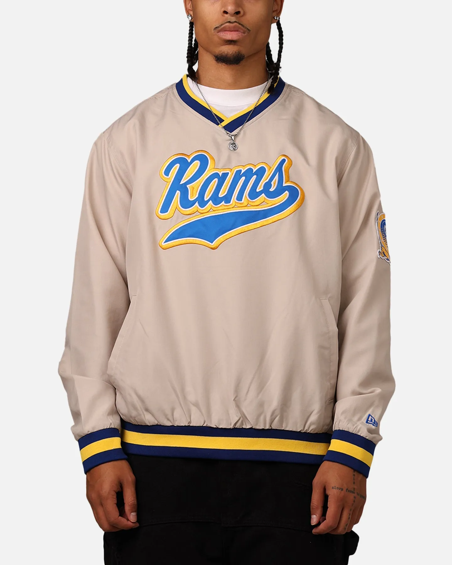 New Era Los Angeles Rams Sports Classics Pullover Windbreaker Stone/OTC sold by Culture Kings