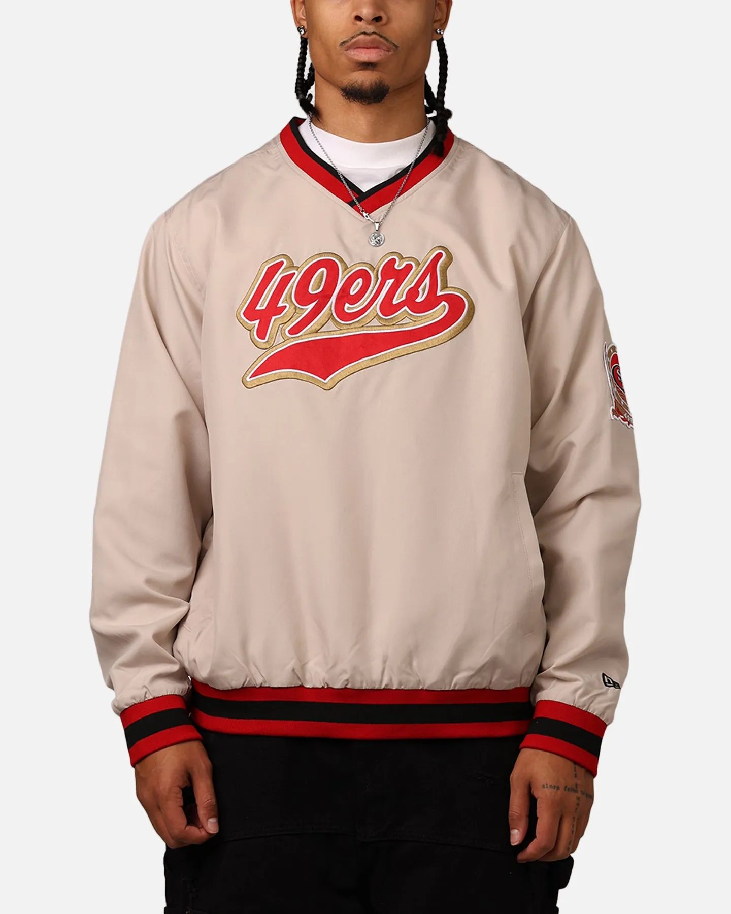New Era San Francisco 49ers Sports Classics Pullover Windbreaker Stone/OTC sold by Culture Kings