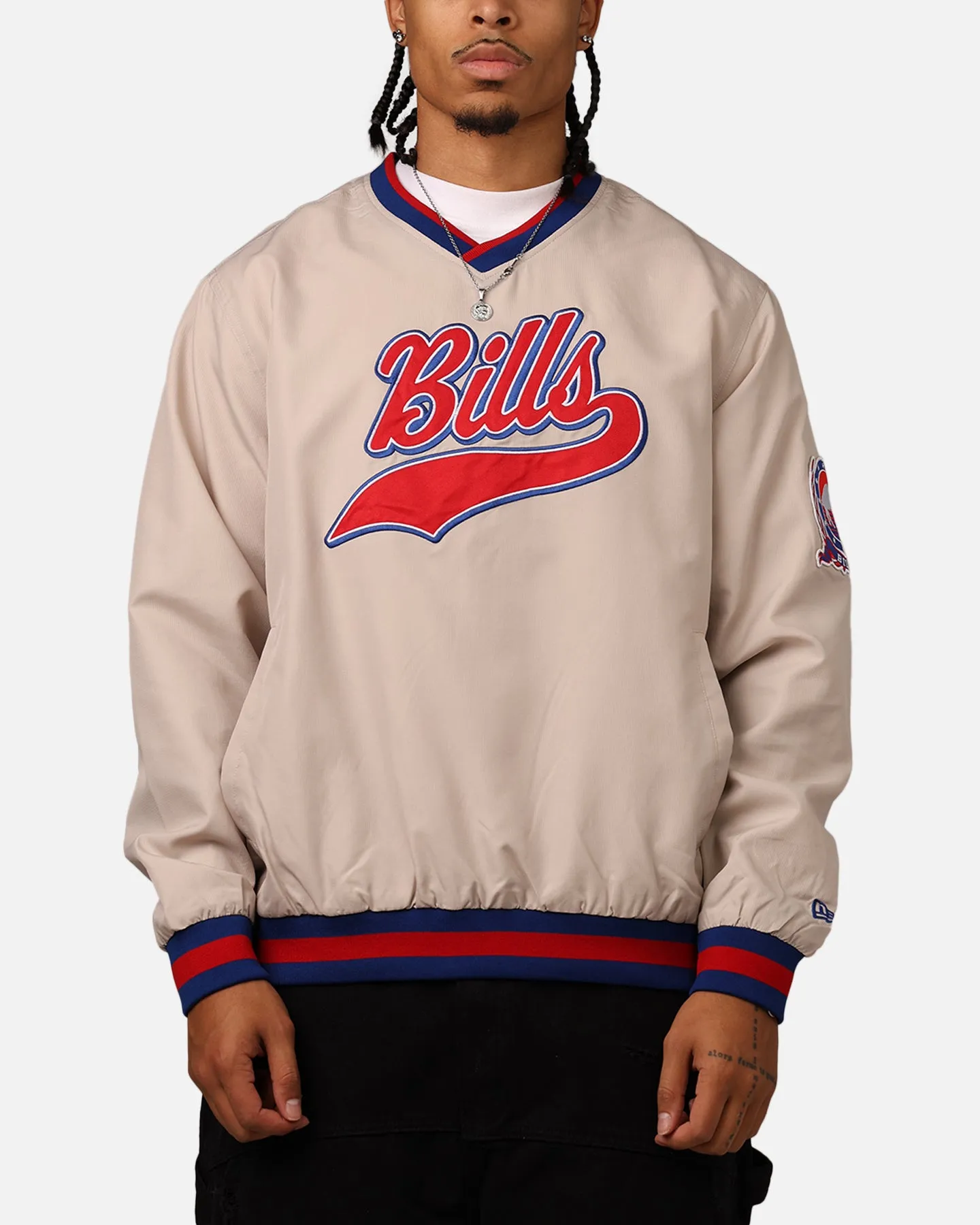 New Era Buffalo Bills Sports Classics Pullover Windbreaker Stone/OTC sold by Culture Kings