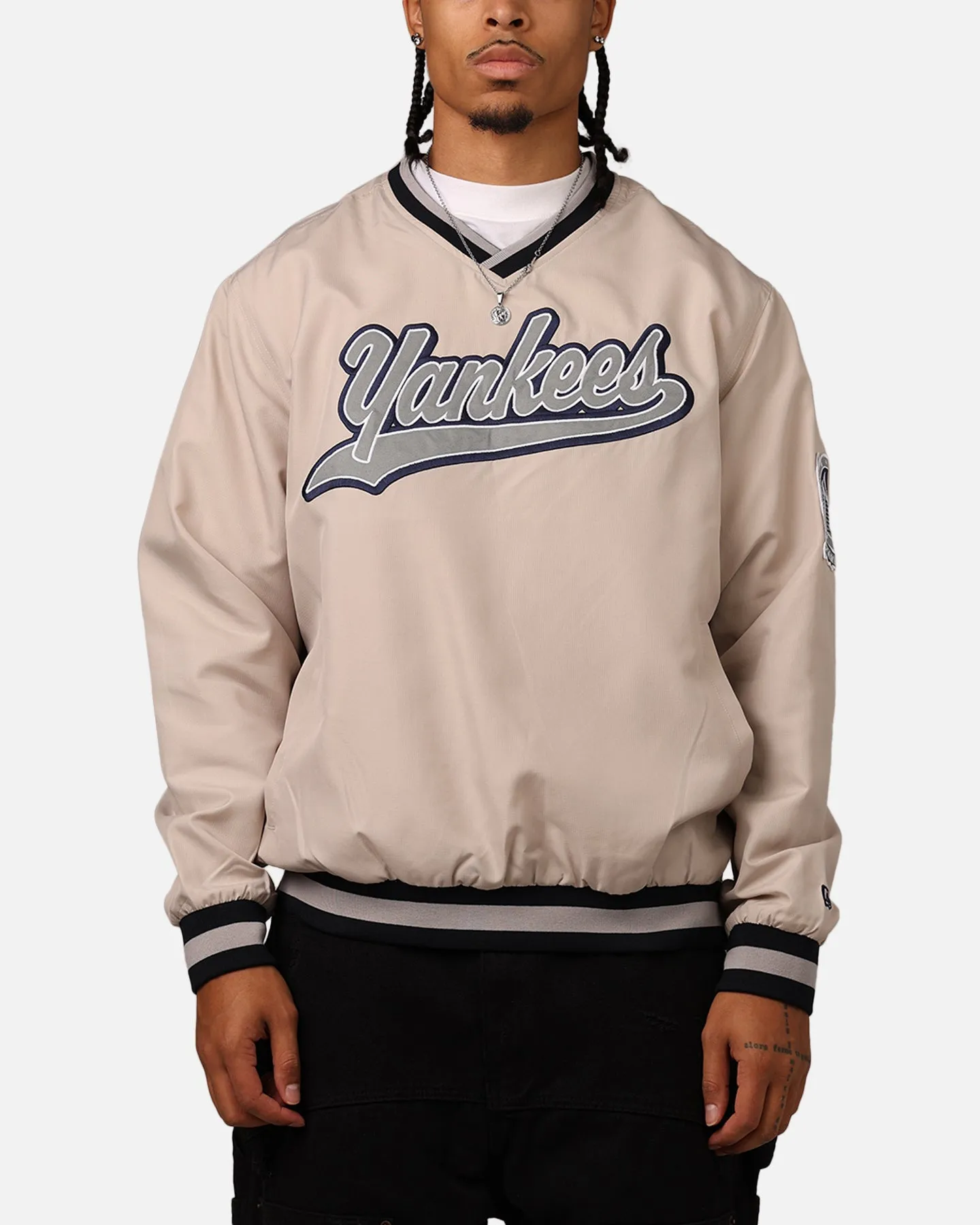 New Era New York Yankees Sports Classics Pullover Windbreaker Stone/OTC sold by Culture Kings
