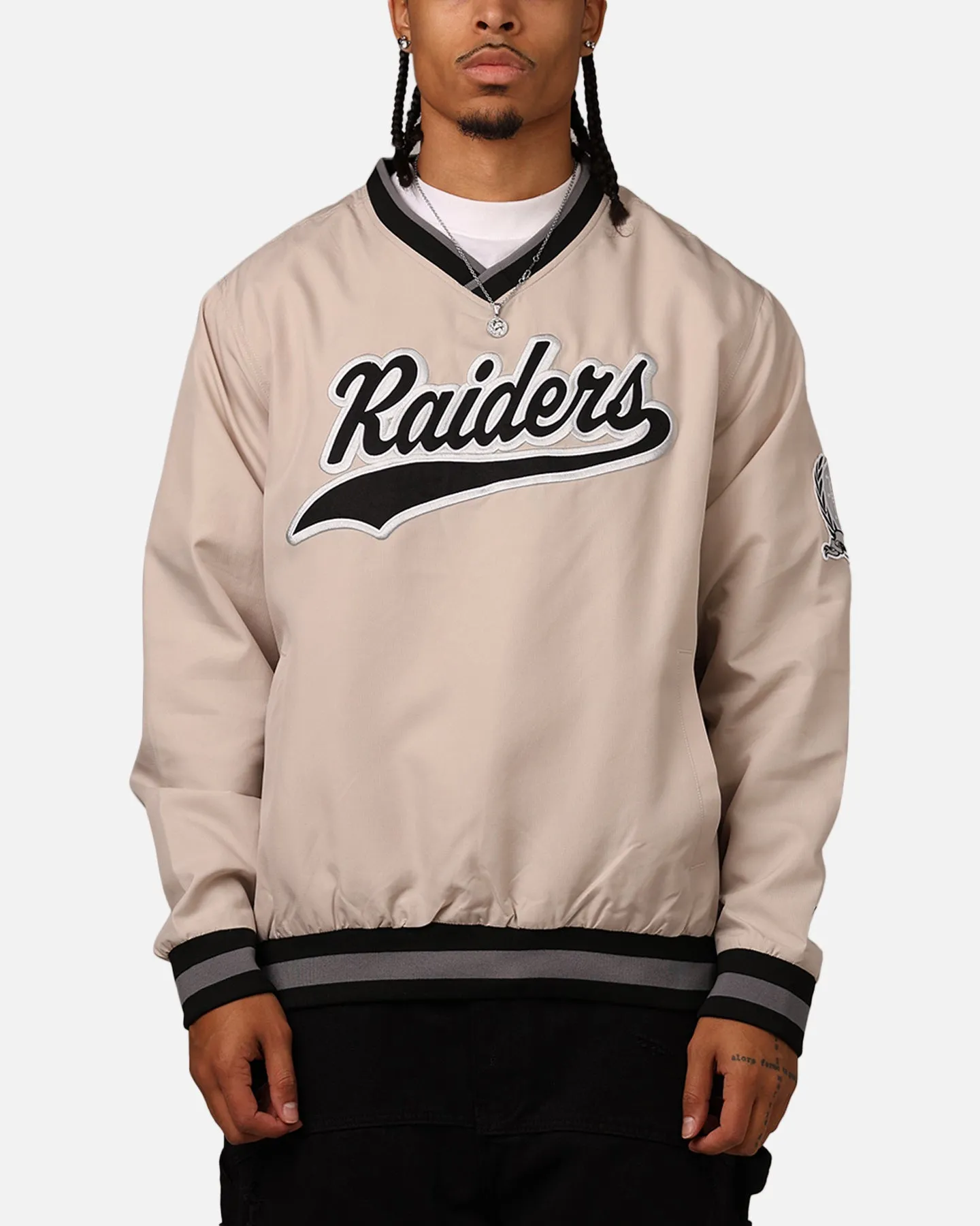 New Era Las Vegas Raiders Sports Classics Pullover Windbreaker Stone/OTC sold by Culture Kings