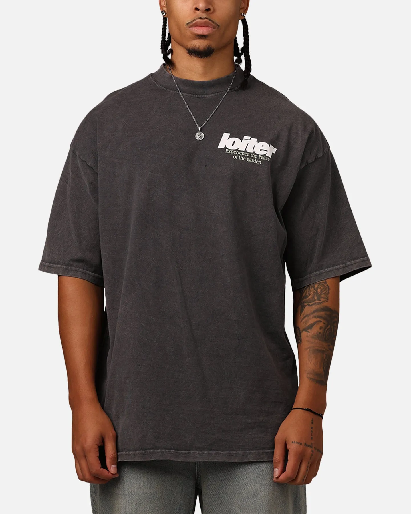Loiter Bonsai Mock T-Shirt Charcoal sold by Culture Kings product image thumbnail 2