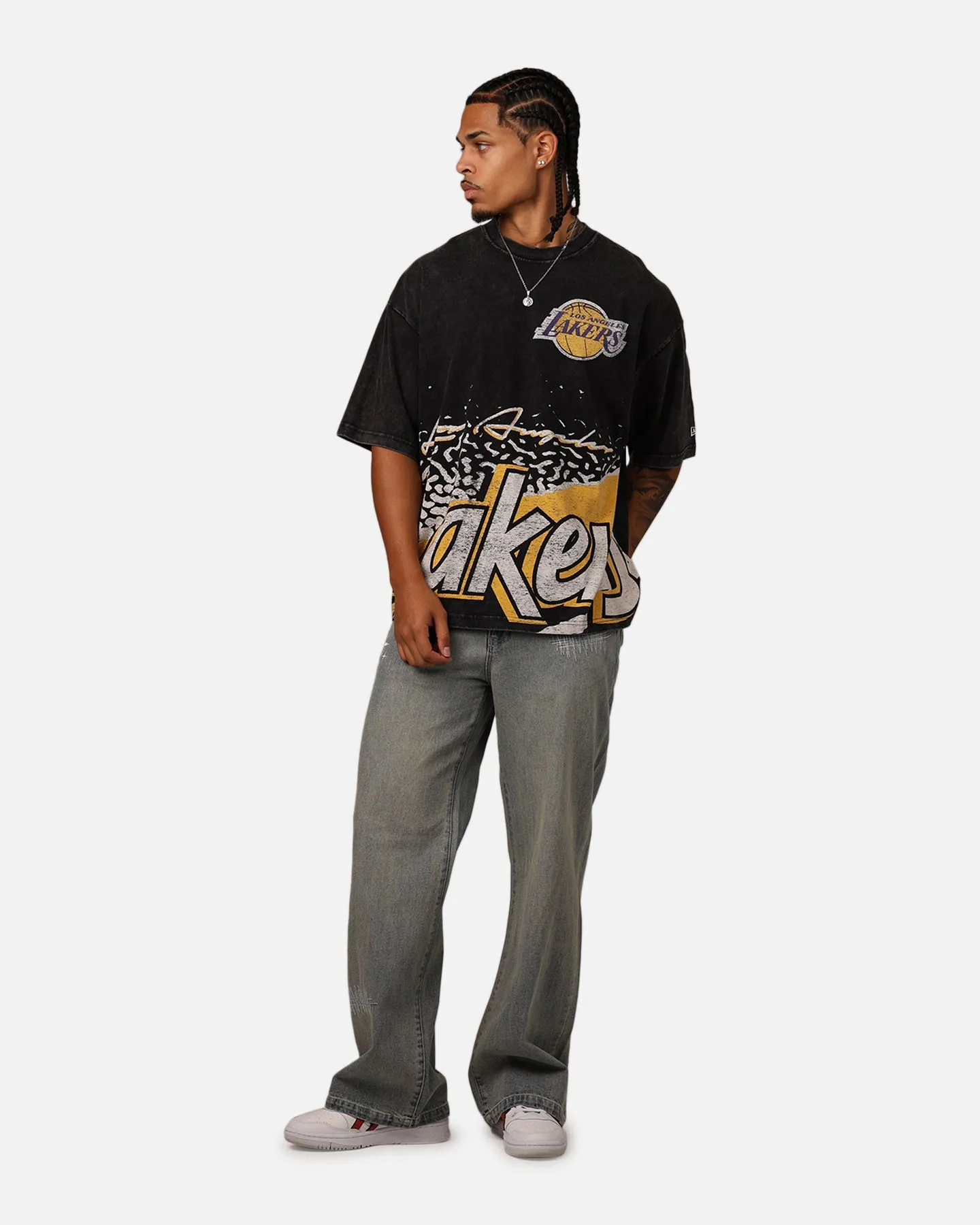 New Era Los Angeles Lakers Sport Class T-Shirt Washed Black sold by Culture Kings product image thumbnail 3