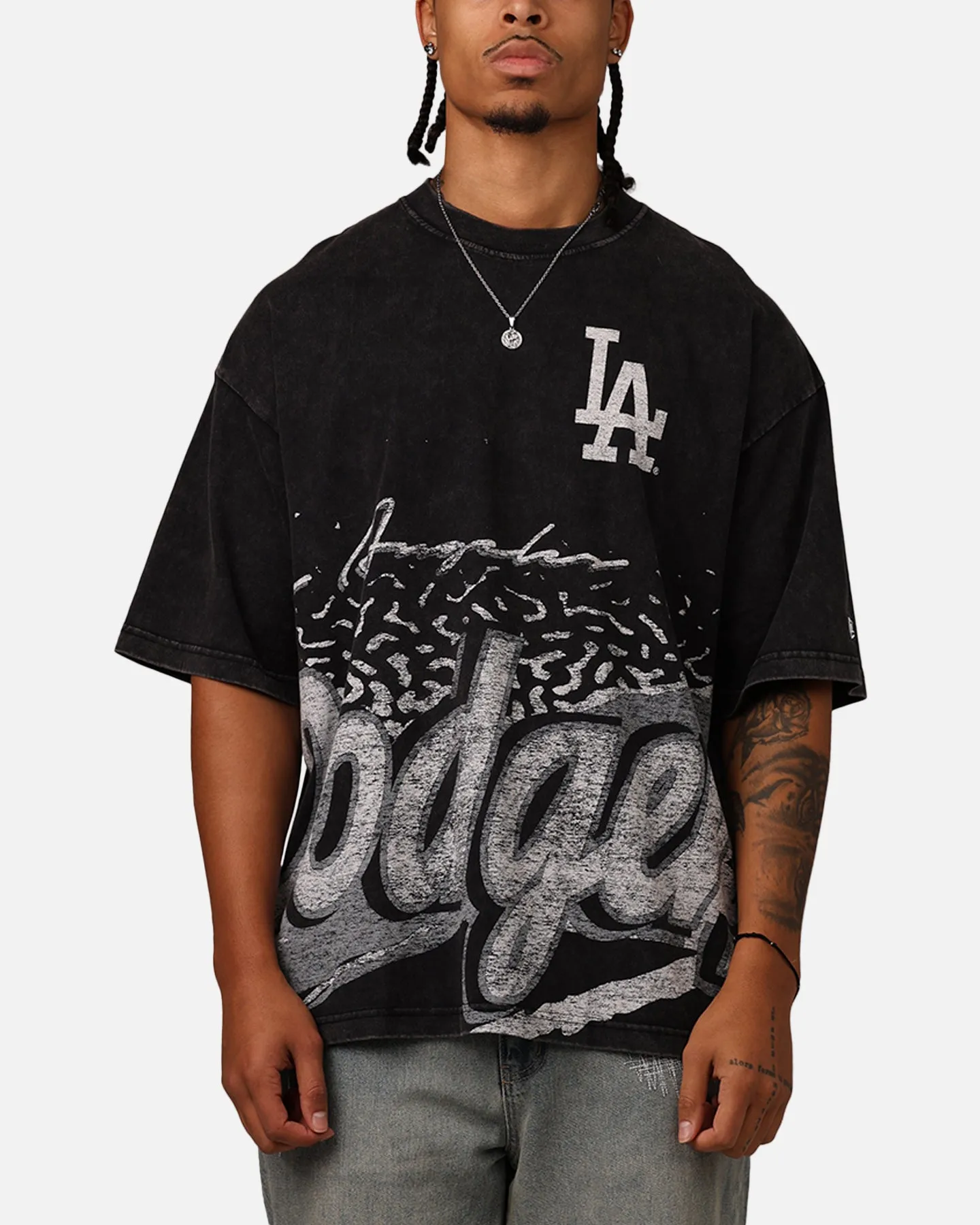 New Era Los Angeles Dodgers Sport Class T-Shirt Washed Black sold by Culture Kings