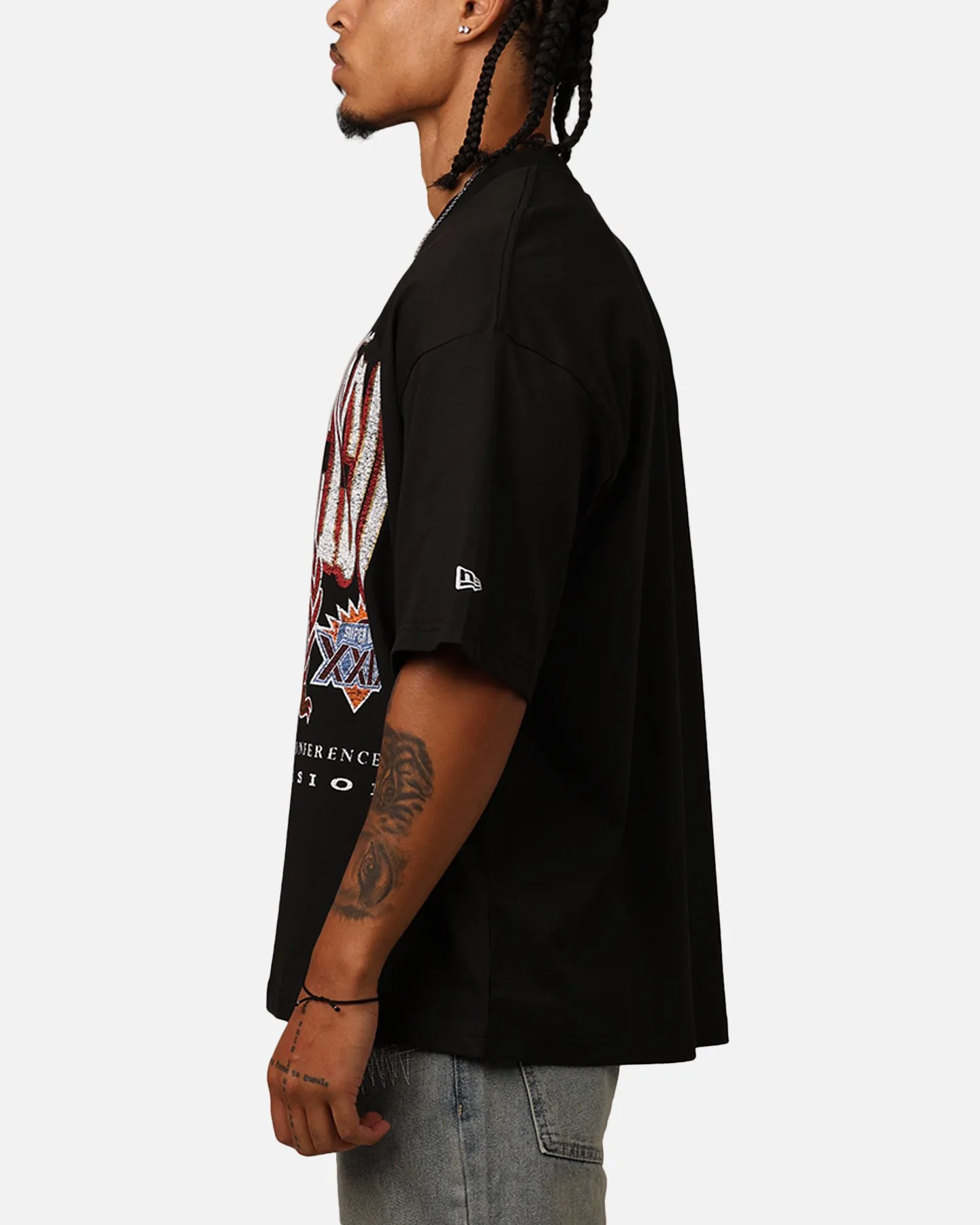 New Era San Francisco 49ers Oversized Essentials T-Shirt Black sold by Culture Kings product image thumbnail 5