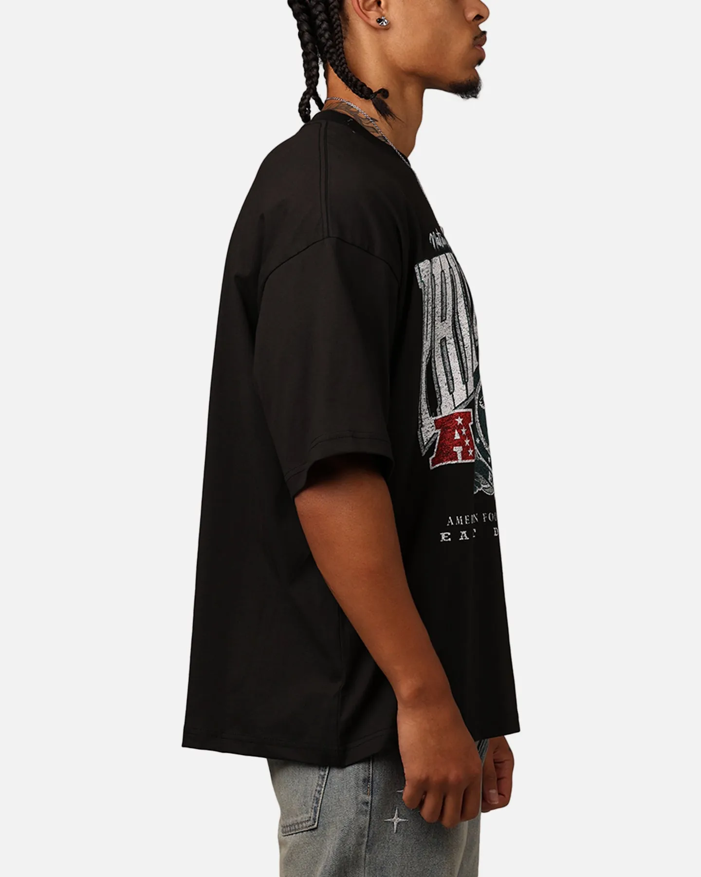 New Era Philadelphia Eagles Oversized Essentials T-Shirt Black sold by Culture Kings product image thumbnail 4