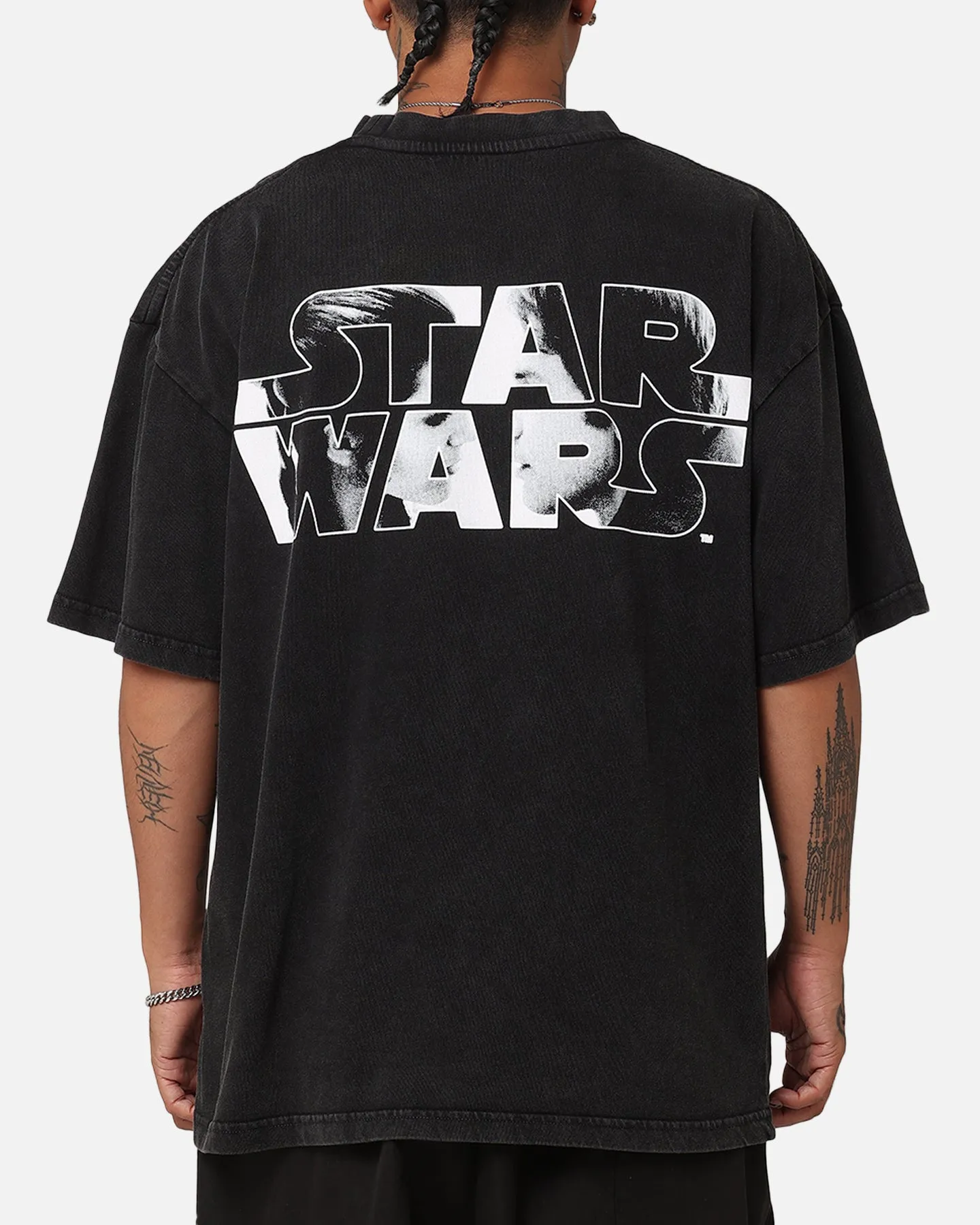 Star Wars Princess Leia Vintage T-Shirt Black Acidwash sold by Culture Kings product image thumbnail 2