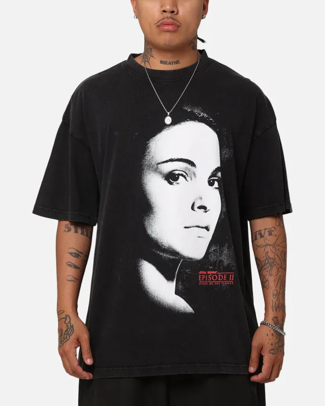 Star Wars Episode II Queen Vintage T-Shirt Black Acidwash sold by Culture Kings
