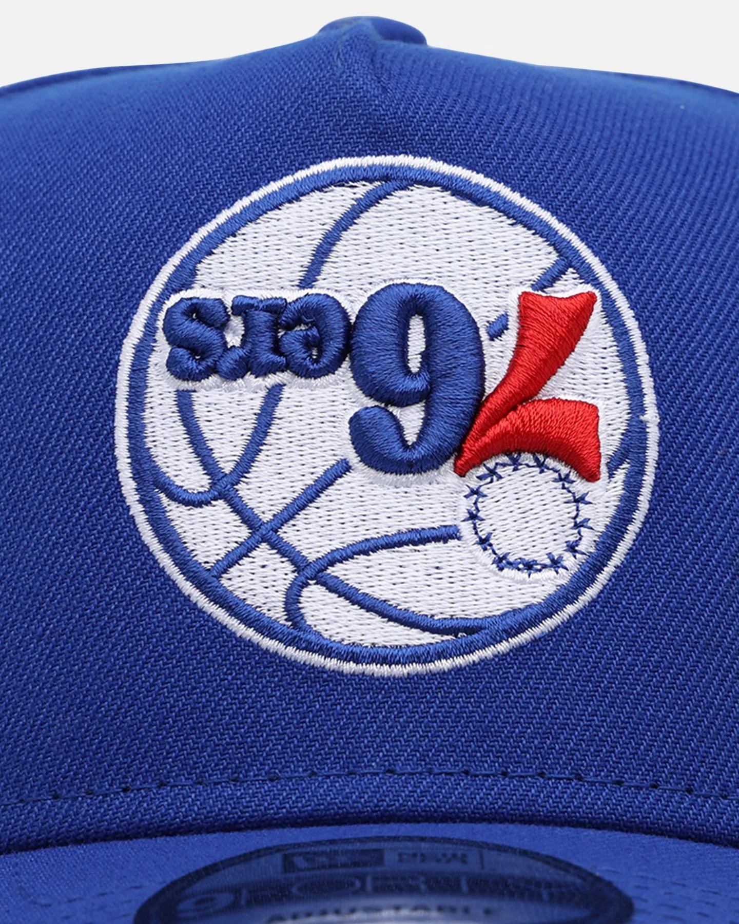New Era Philadelphia 76ers 'Upside Down NBA' 9FORTY A-Frame Snapback Blue sold by Culture Kings product image thumbnail 5