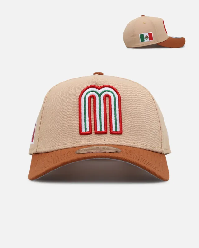New Era Mexico National Baseball Team 'Mexico Variety Pack' 9FORTY A-Frame Snapback Tan/Brown sold by Culture Kings