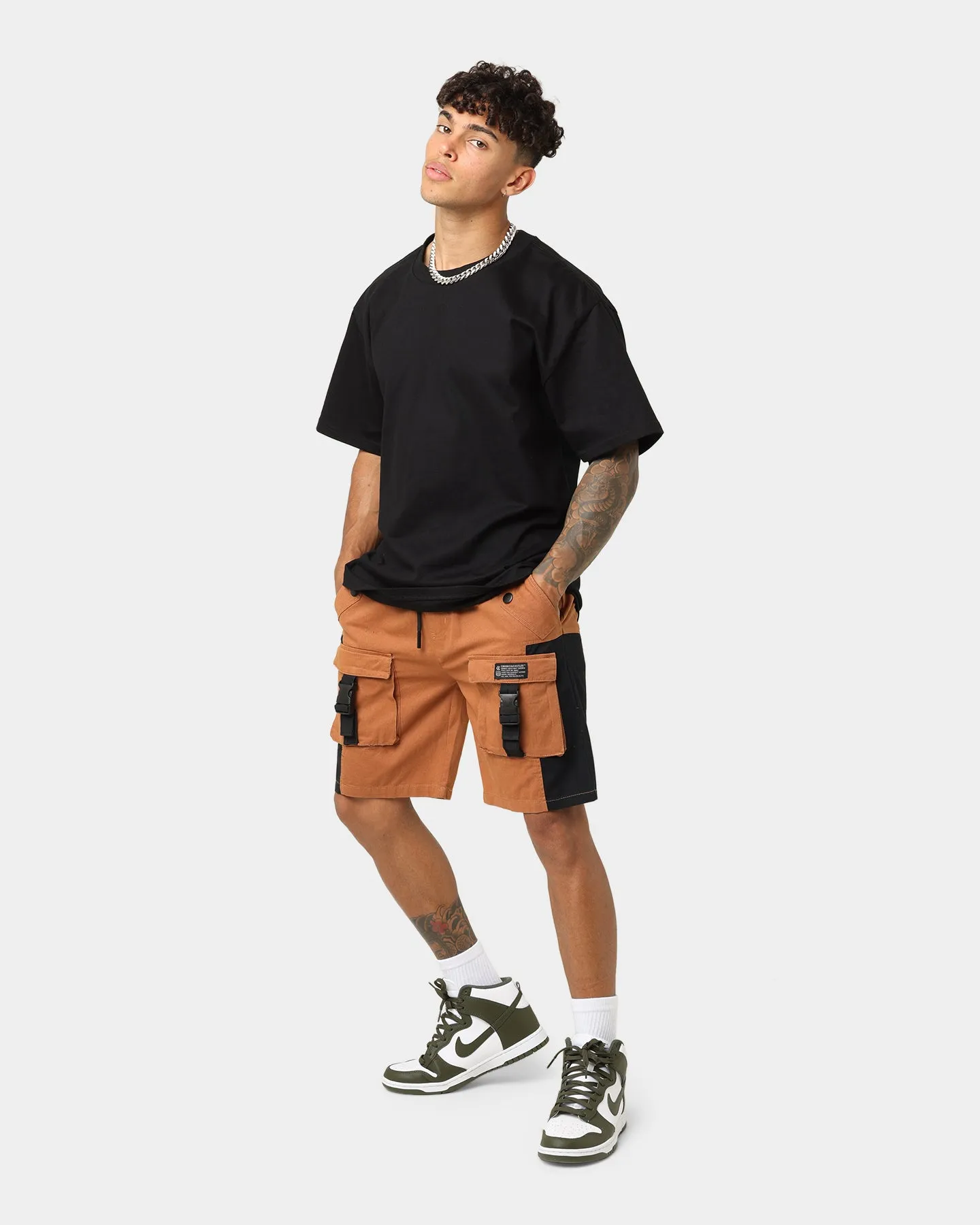 Crooks & Castles Washed Twill Shorts Tan sold by Culture Kings product image thumbnail 2
