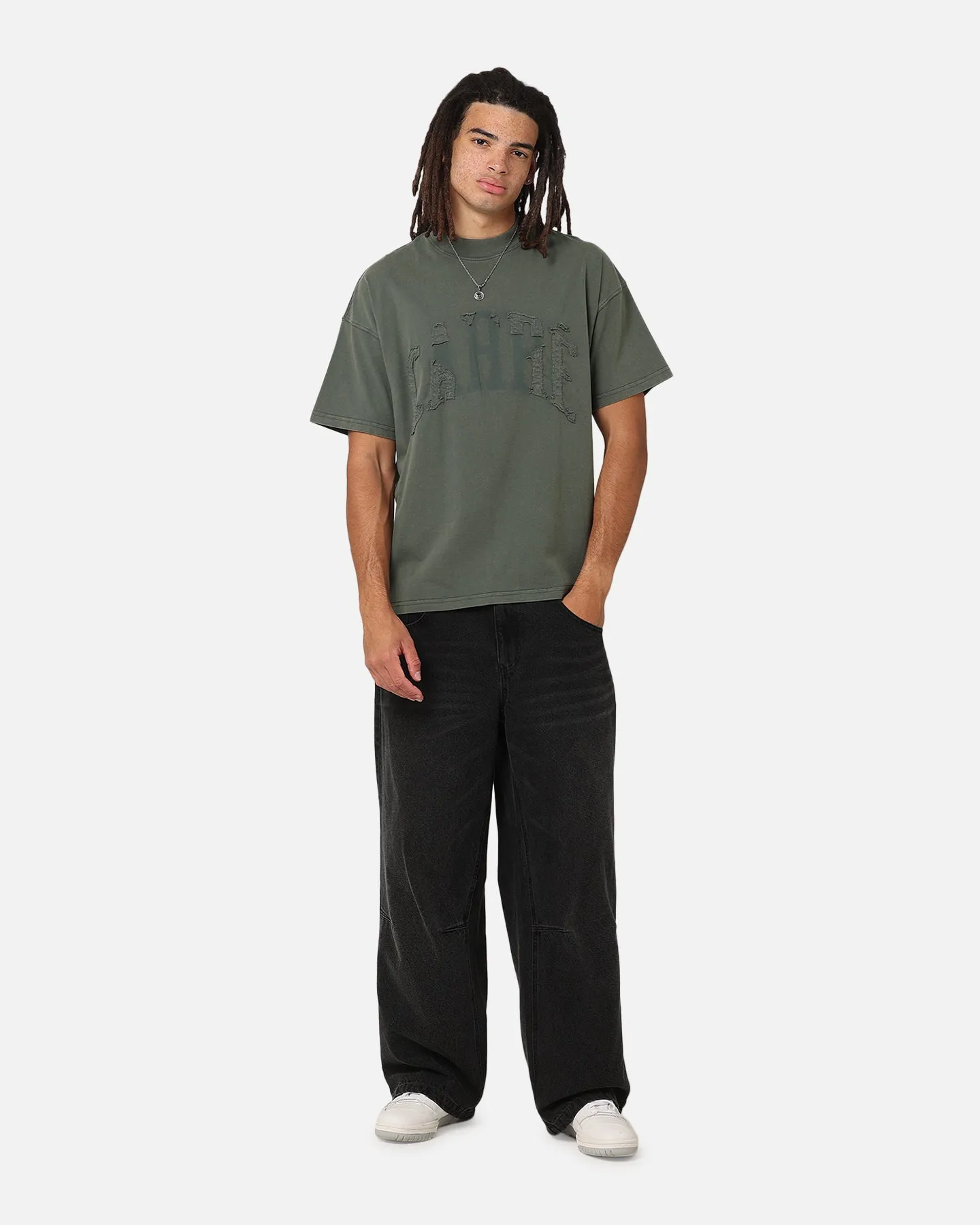 Carre Con-Star Oversized T-Shirt Rinsed Moss Green sold by Culture Kings product image thumbnail 3