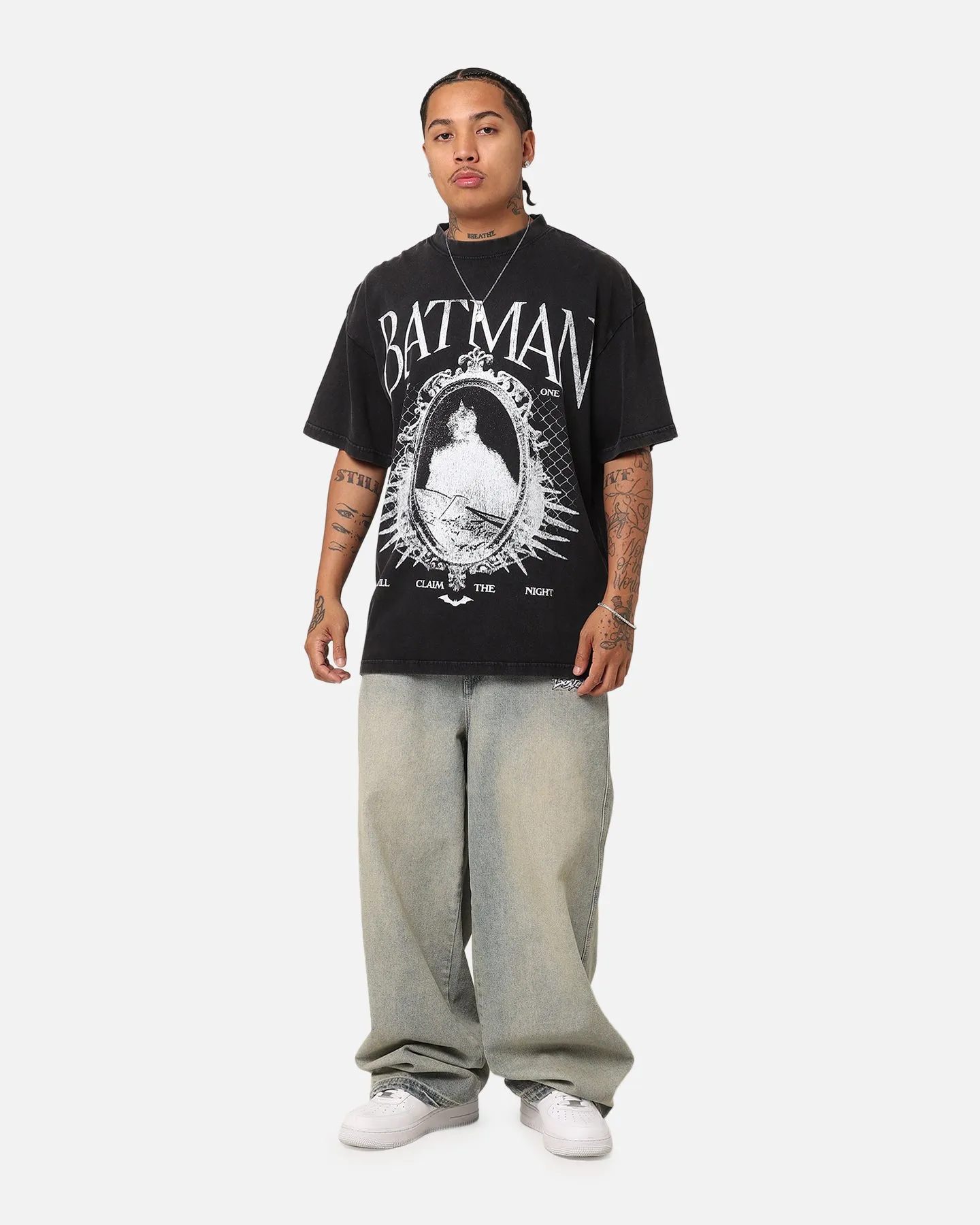 Goat Crew X DC Batman Mirror Vintage T-Shirt Black Acidwash sold by Culture Kings product image thumbnail 2