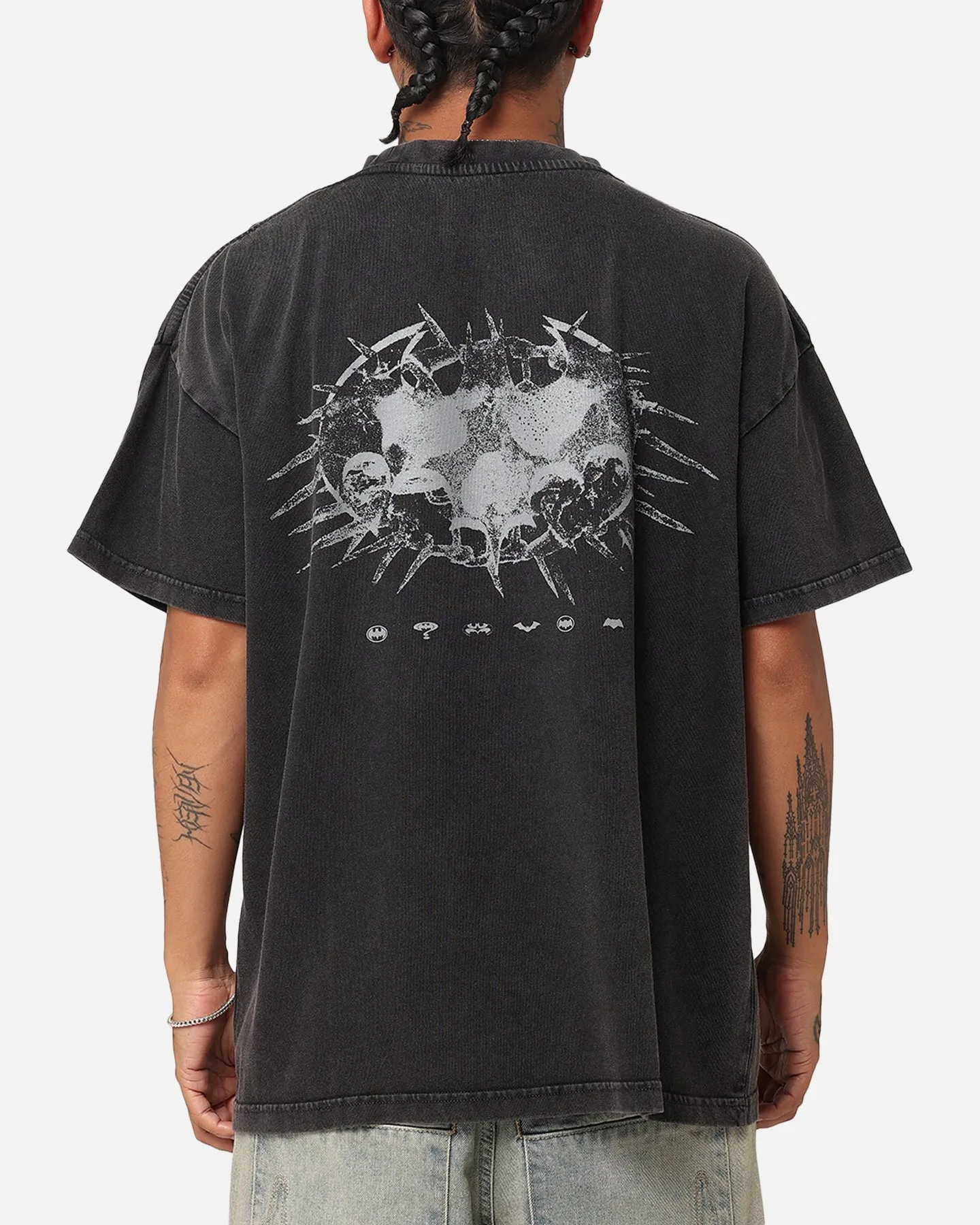 Goat Crew X DC Batman Dark Logo Vintage T-Shirt Black Acidwash sold by Culture Kings product image thumbnail 2