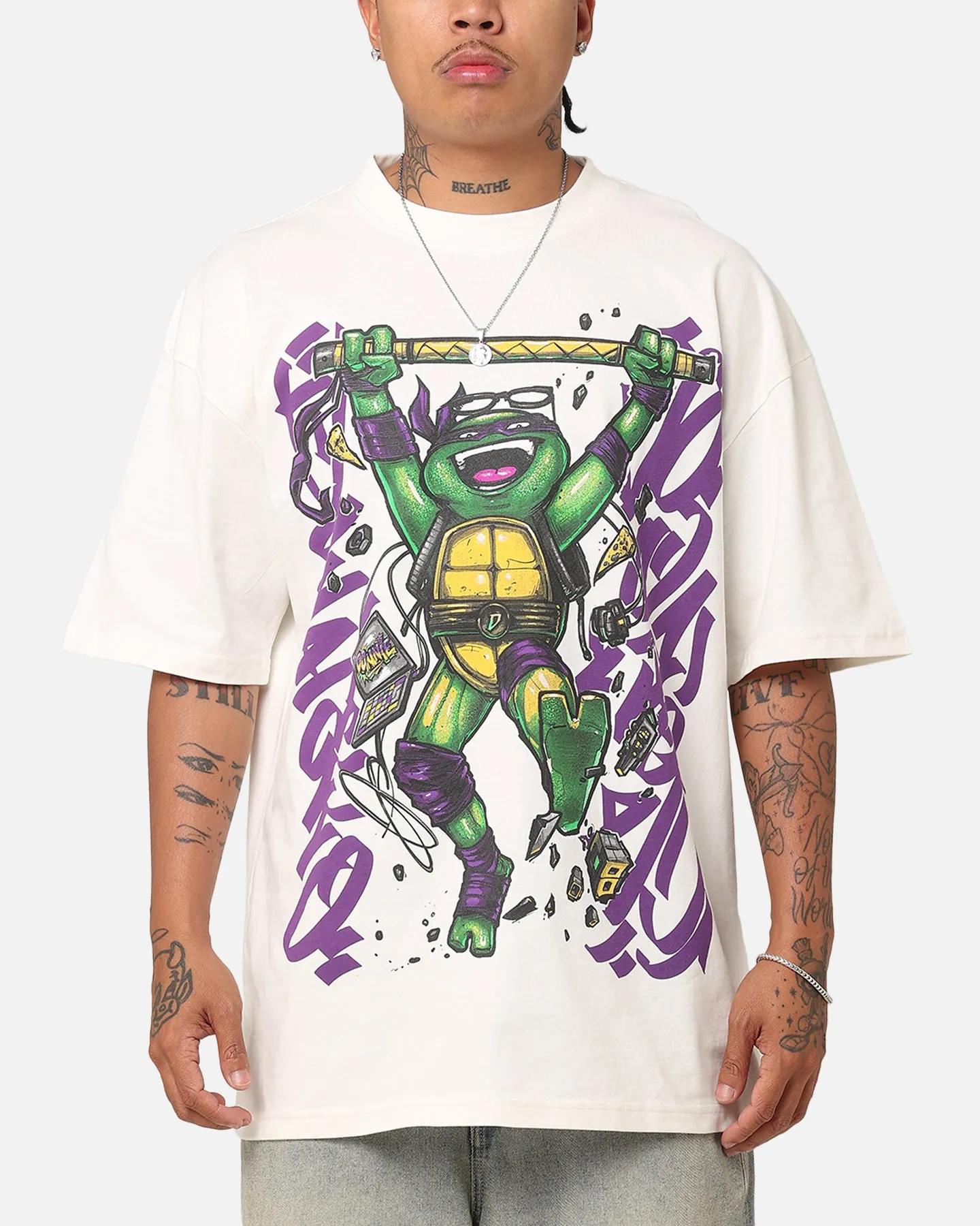 boohoo Teenage Mutant Ninja Turtles コラボ 半袖 Tシャツ 白 img27153_src.webp