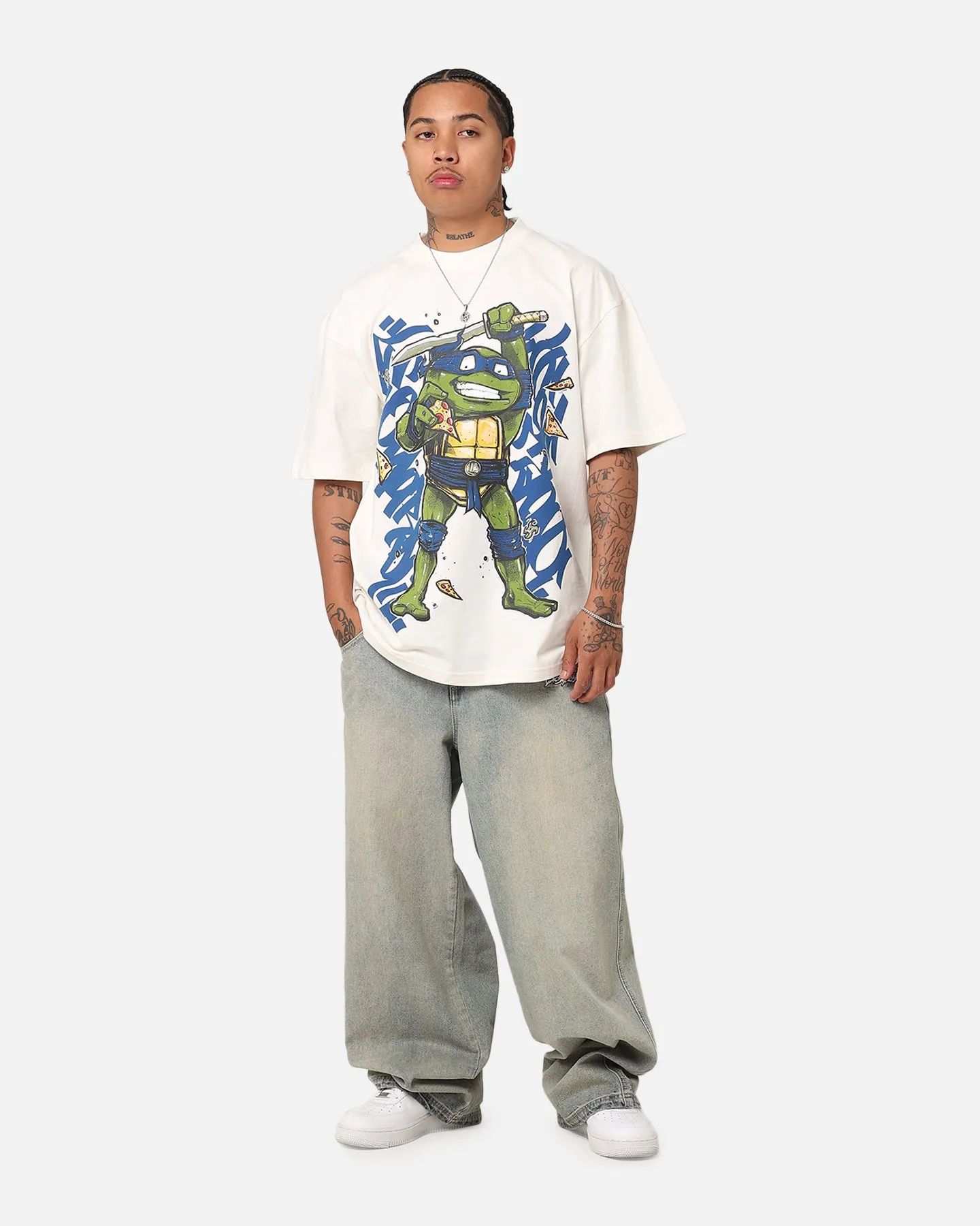 Goat Crew X Teenage Mutant Ninja Turtles Leonardo X Sofles Vintage T-Shirt Off White sold by Culture Kings product image thumbnail 2