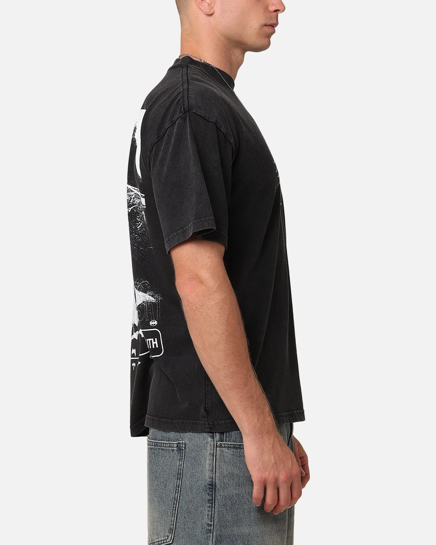Goat Crew X DC Batman Heart Vintage T-Shirt Black Acidwash sold by Culture Kings product image thumbnail 5