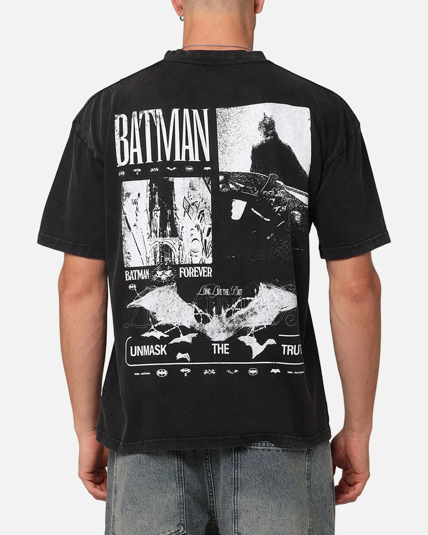 Goat Crew X DC Batman Heart Vintage T-Shirt Black Acidwash sold by Culture Kings