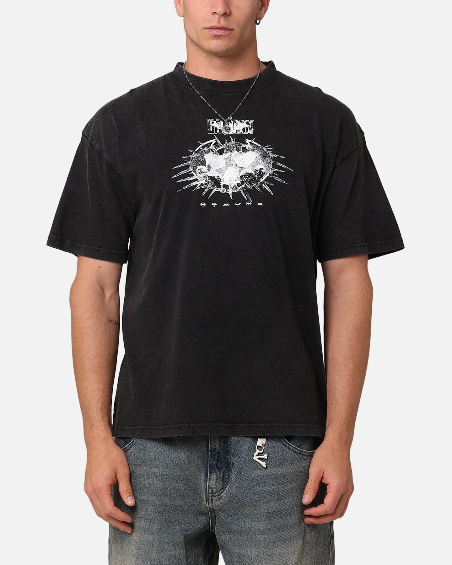 Goat Crew X DC Batman Heart Vintage T-Shirt Black Acidwash sold by Culture Kings product image thumbnail 2