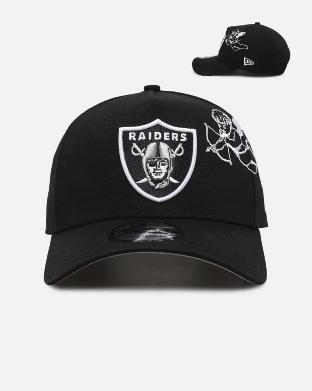 New Era Las Vegas Raiders 'Cherub Official Team Color' 9FORTY A-Frame Snapback Black sold by Culture Kings