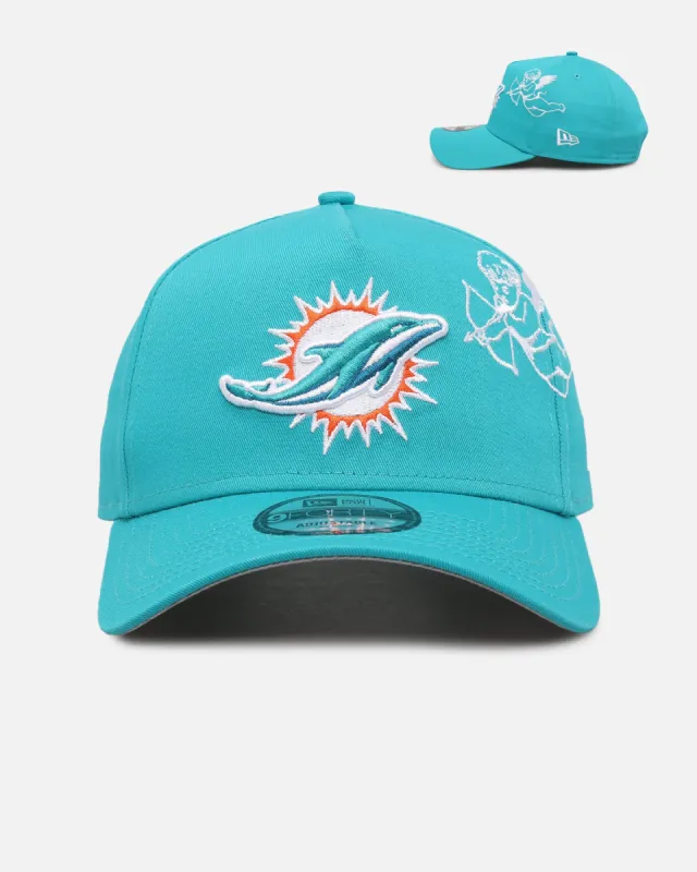 New Era Miami Dolphins 'Cherub Official Team Color' 9FORTY A-Frame Snapback Teal sold by Culture Kings